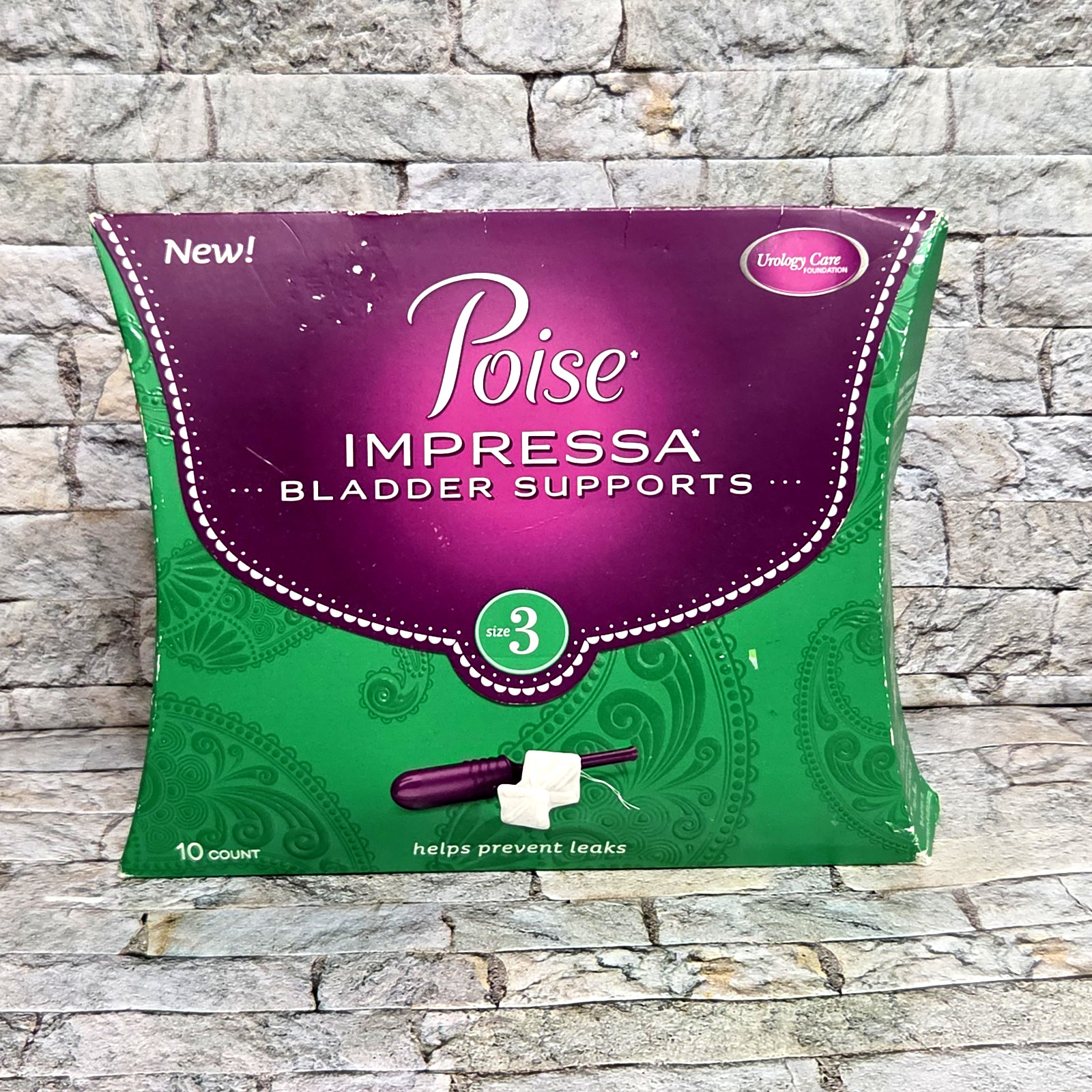 Poise Impressa Bladder Supports Size 3 *9 Count *Open Box *3/2018