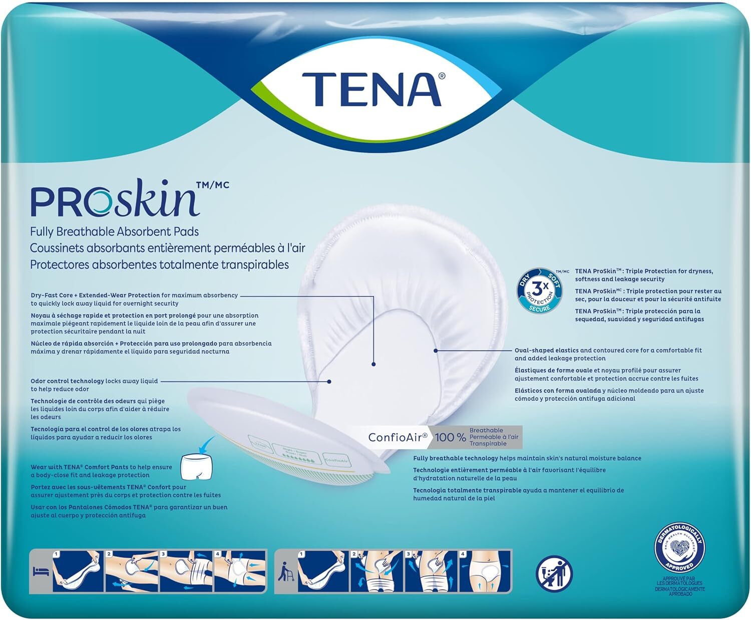 Tena 62718 Night Super Maximum Absorbency Pad 48/Case