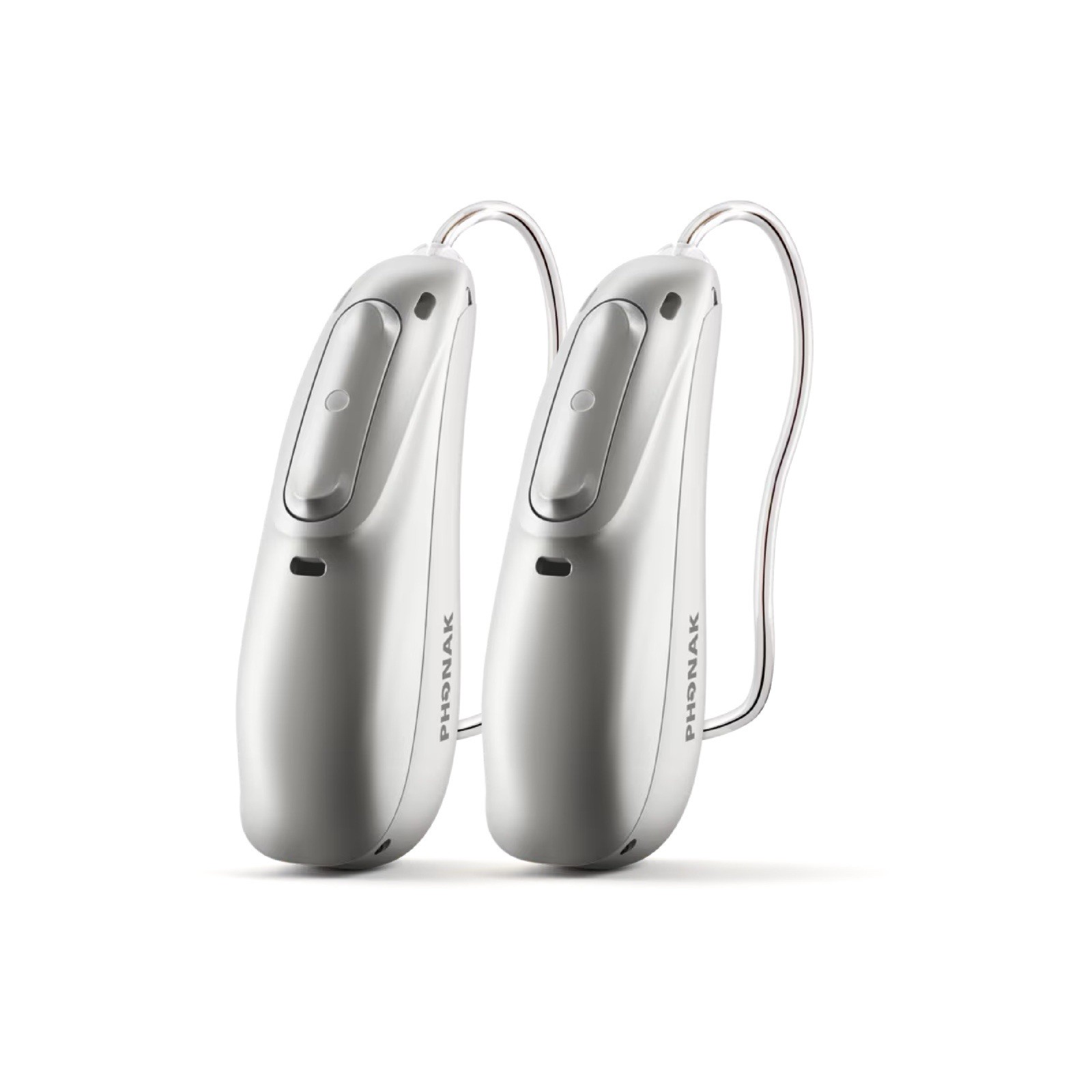 Phonak Audeo Lumity L90 PAIR Silver Hearing Aids + Charger