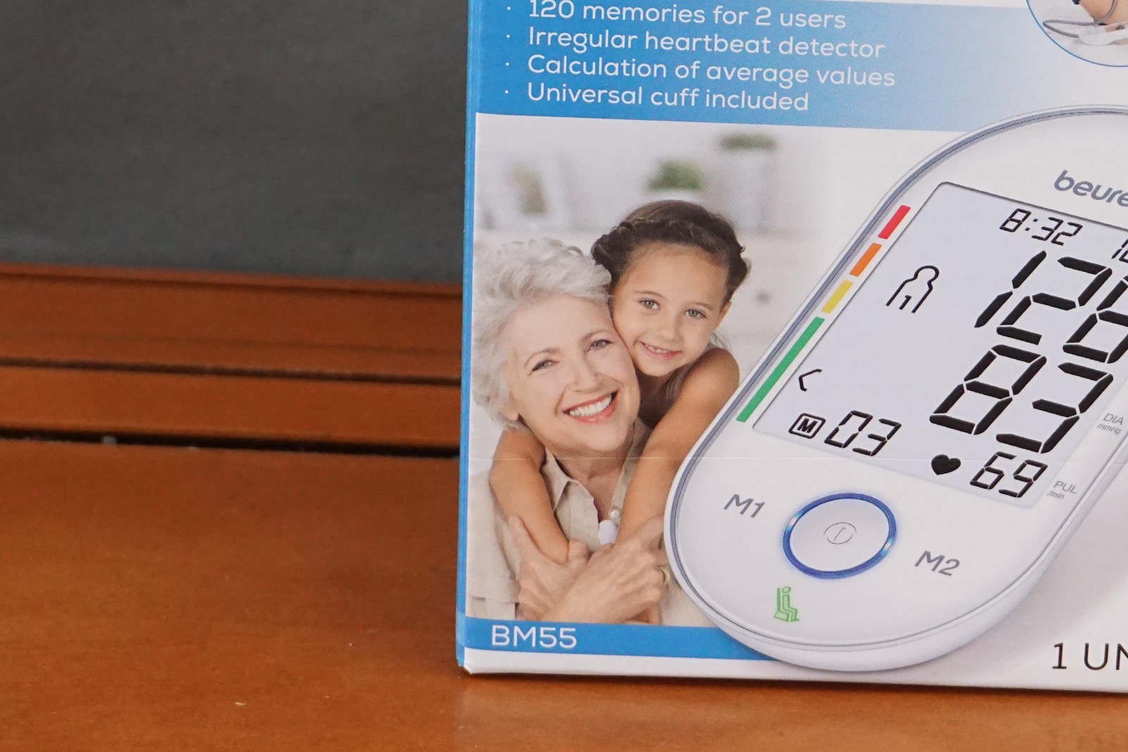 Beurer BM55 Blood Pressure Monitor White Upper Arm Cuff Automatic Portable New