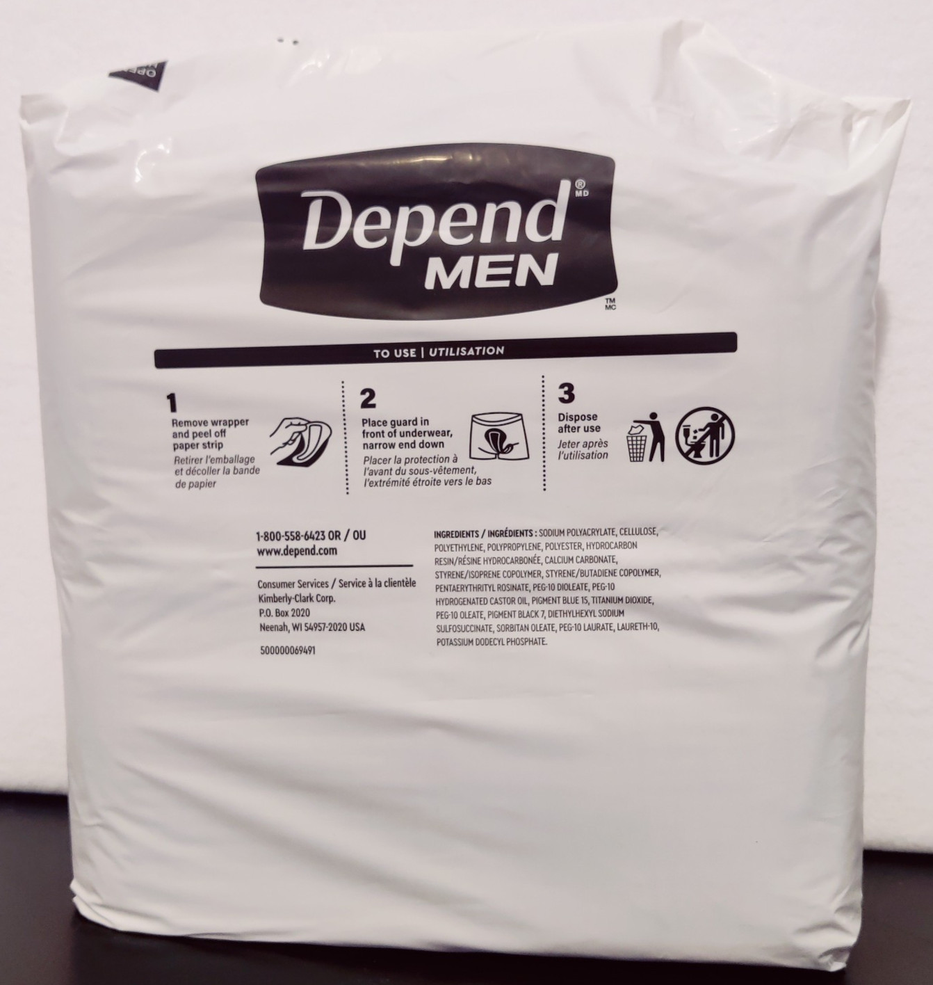 Depend Incontinence Guards/Bladder Control Pads Men, Maximum Absorbency, 99ct.
