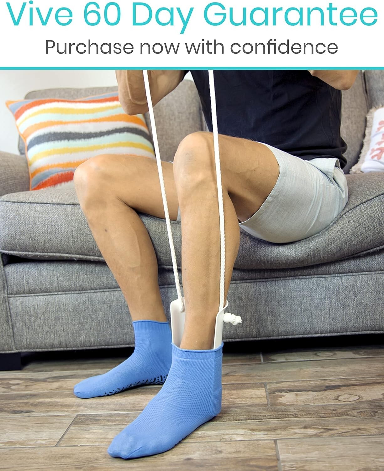 Slip-Resistant Sock Aid with Foam Handles – Ideal for Seniors & Pregnant Women