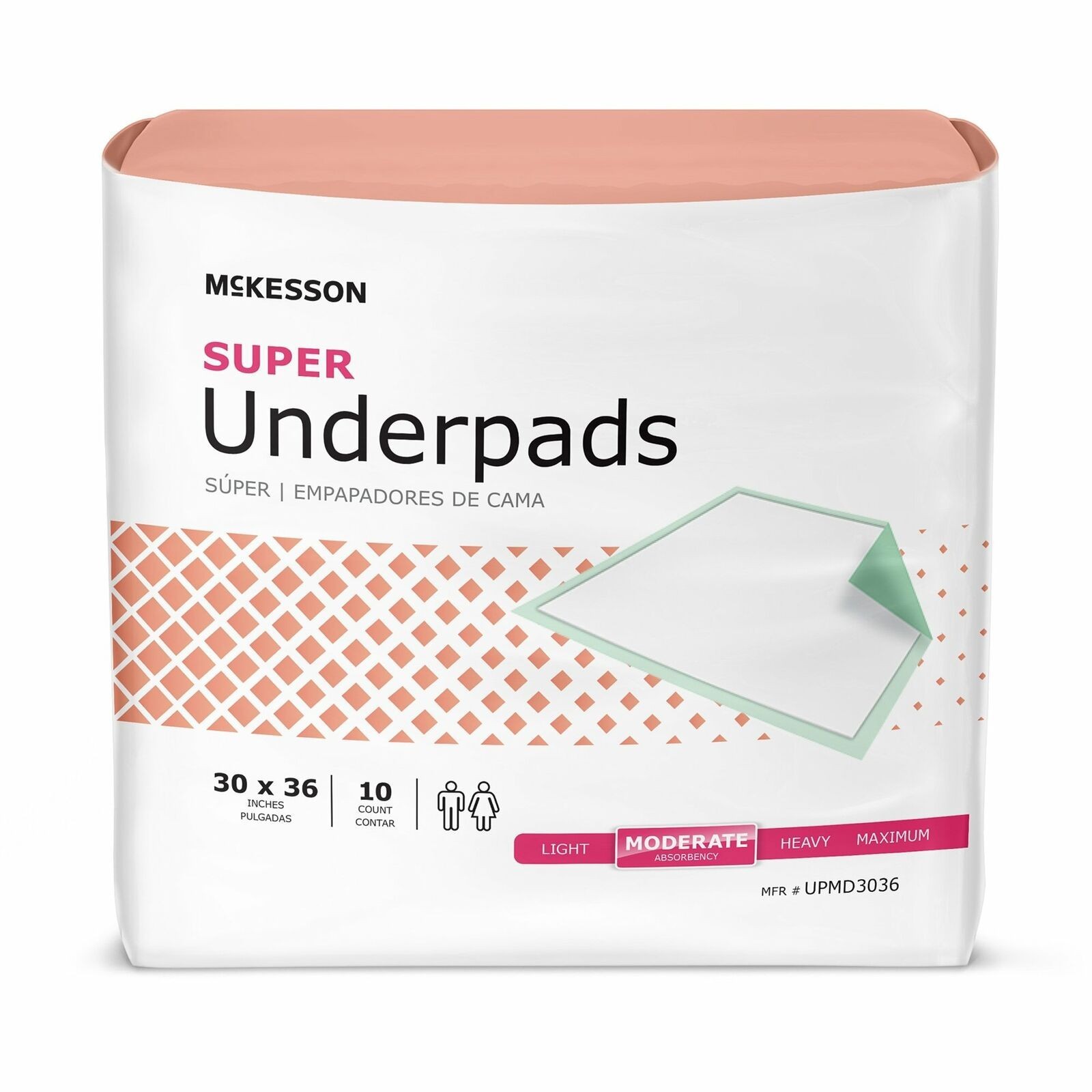 Odor Control MCK Super 30″ X 36″ Poly-back Underpad (10ct)