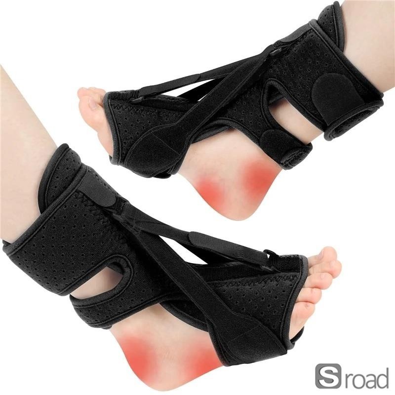 Adjustable Night Splint Soft Foot Drop Brace Achilles Tendon Stretcher