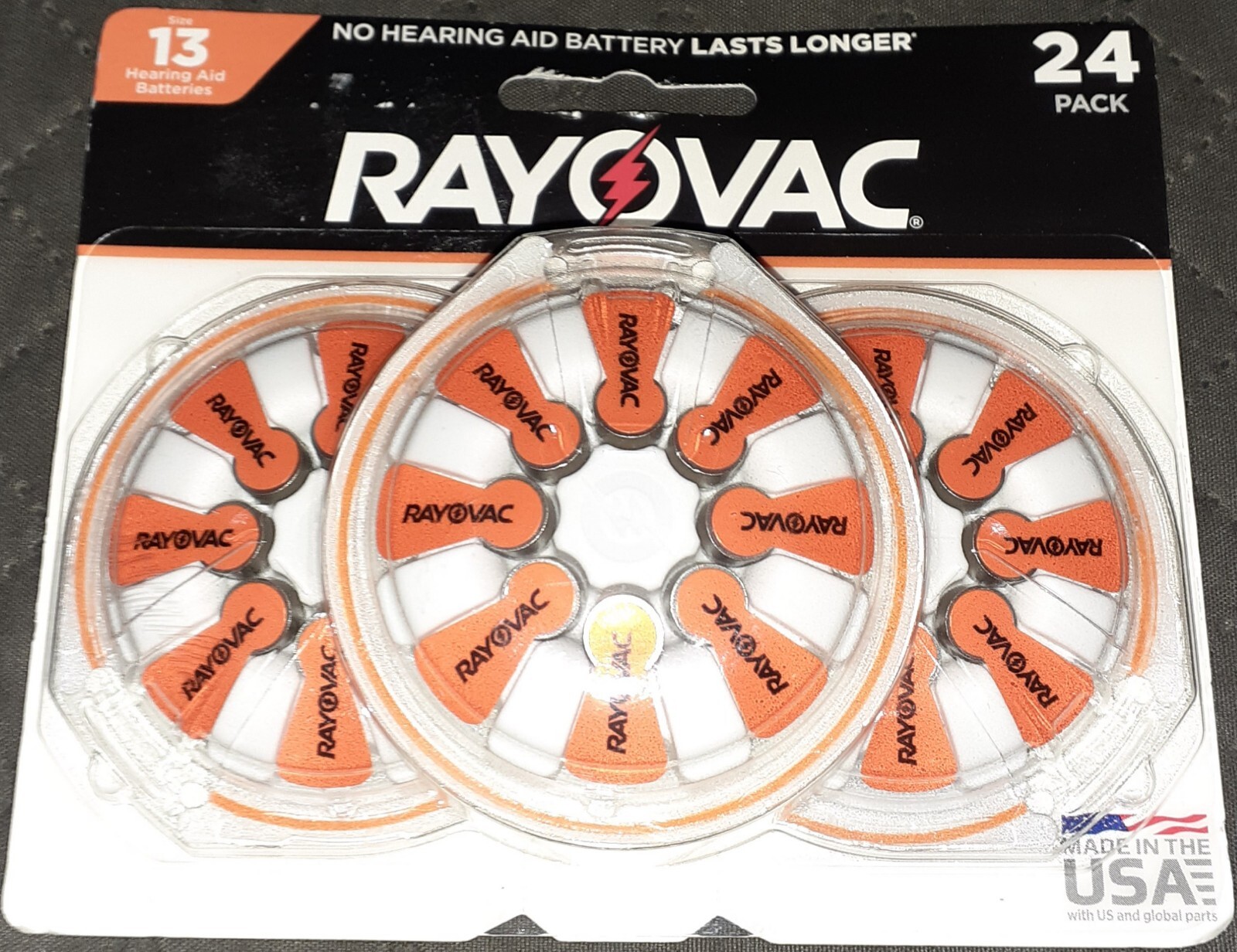 EXP 01/23 ~ 24 Rayovac Hearing Aid Batteries 1.45 V~ SIZE 13 ~ NEW IN PACKAGE