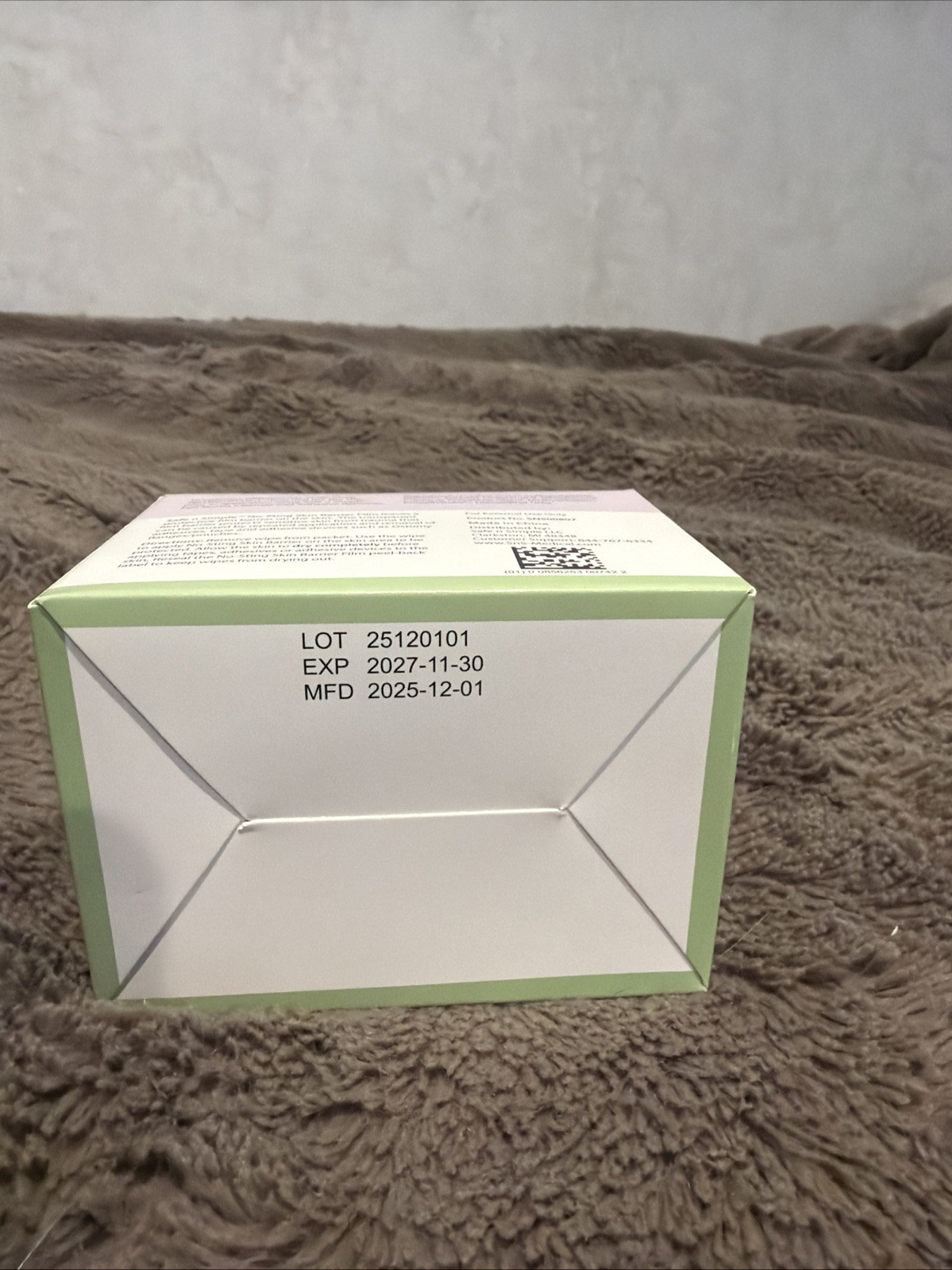 25 Safe n Simple™ SNS00807 Large No-Sting Skin Barrier Film Wipes Exp 12/2027