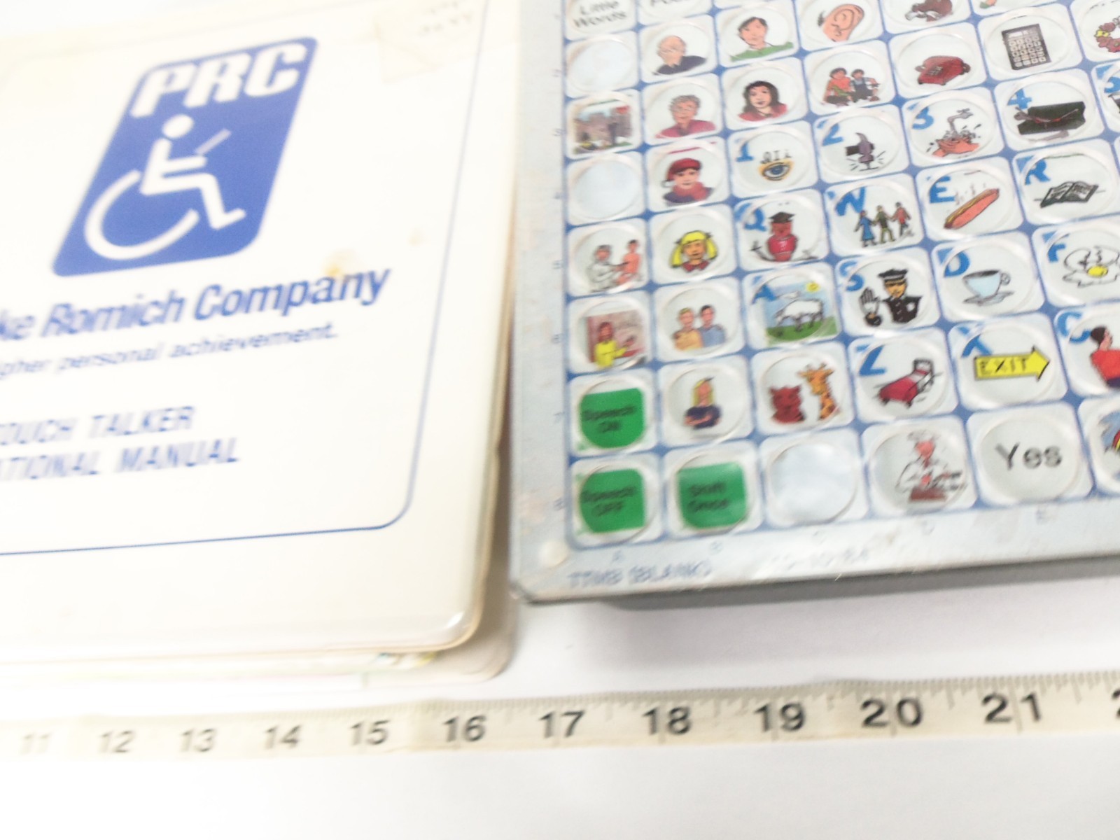 PRC Touch Talker with Minspeak for Disability Hearing Speech Tool with Manual