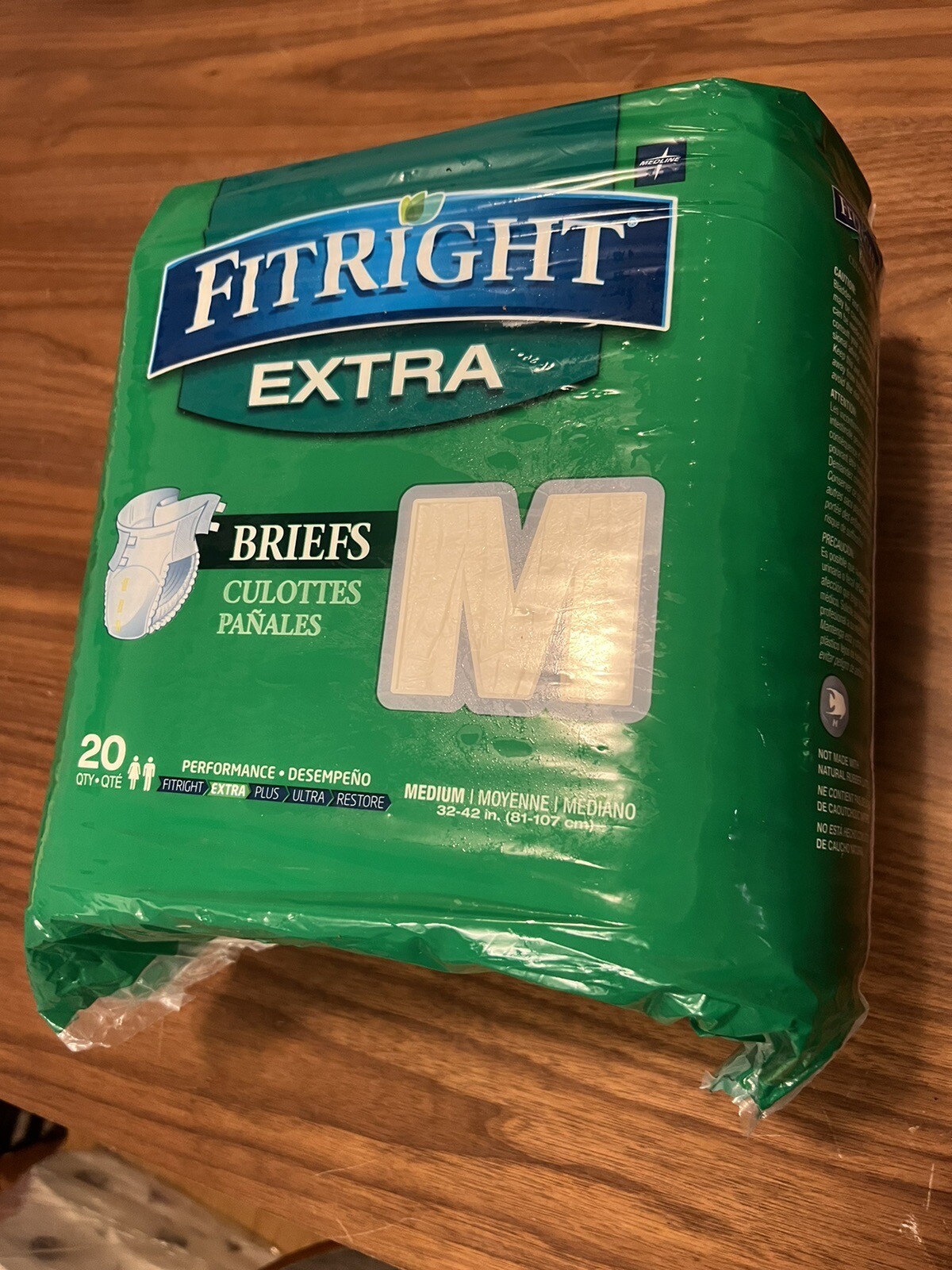 FitRight OptIFit Ultra Size Medium 32″- 44″ Adult Diapers Briefs Pack of 20