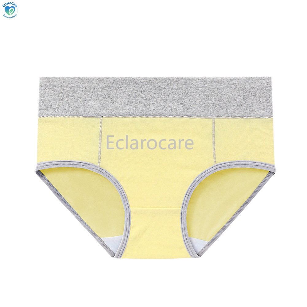 3pcs Two-Tone Minimalist Women’s Mid-Rise Briefs Cotton Waist-Slimming Underwear