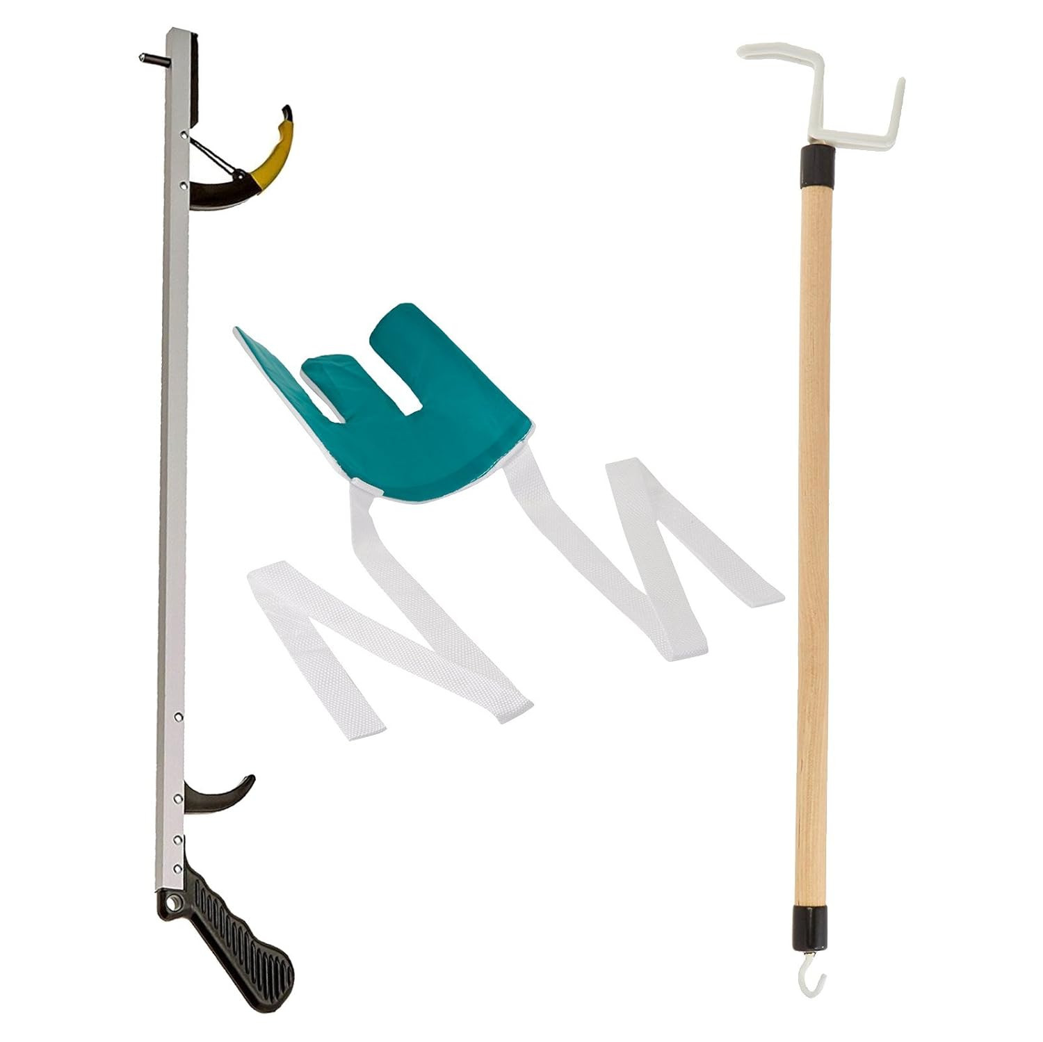 Assistive Device Kit 4, Includes 26″ SPR Reacher, Flexible Sock Aid & 26″ Dressi