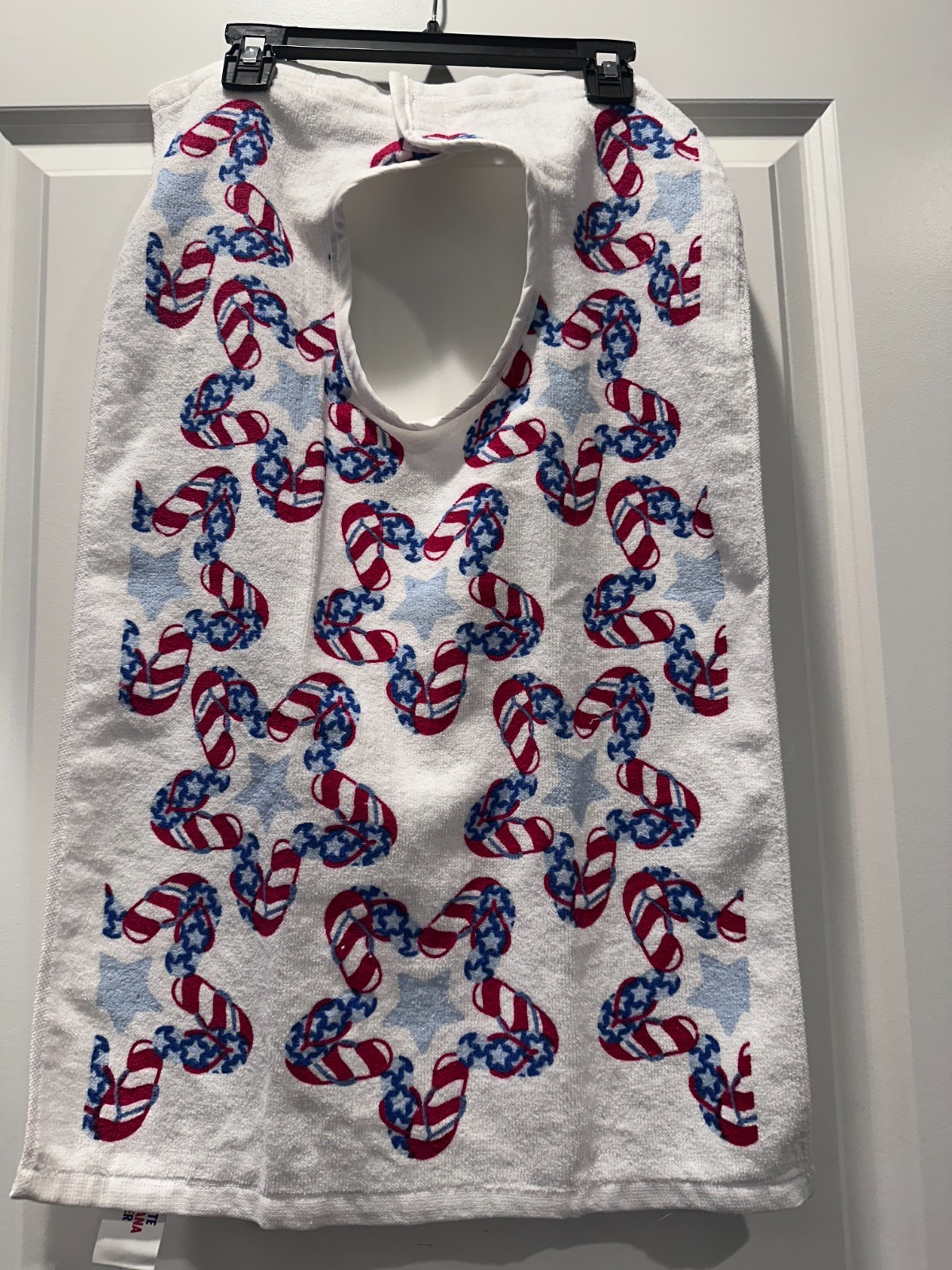 Festive Red, White, and Blue Adult Bib