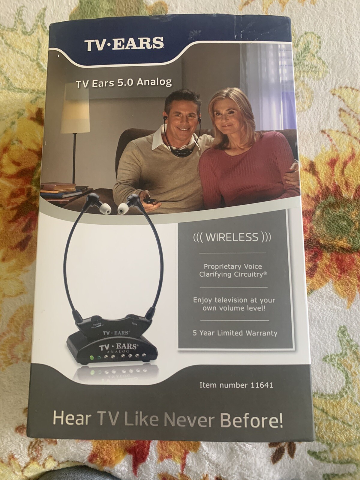 TV Ears Original 5.0 Analog Wireless Headset System, TV Hearing Aid Device
