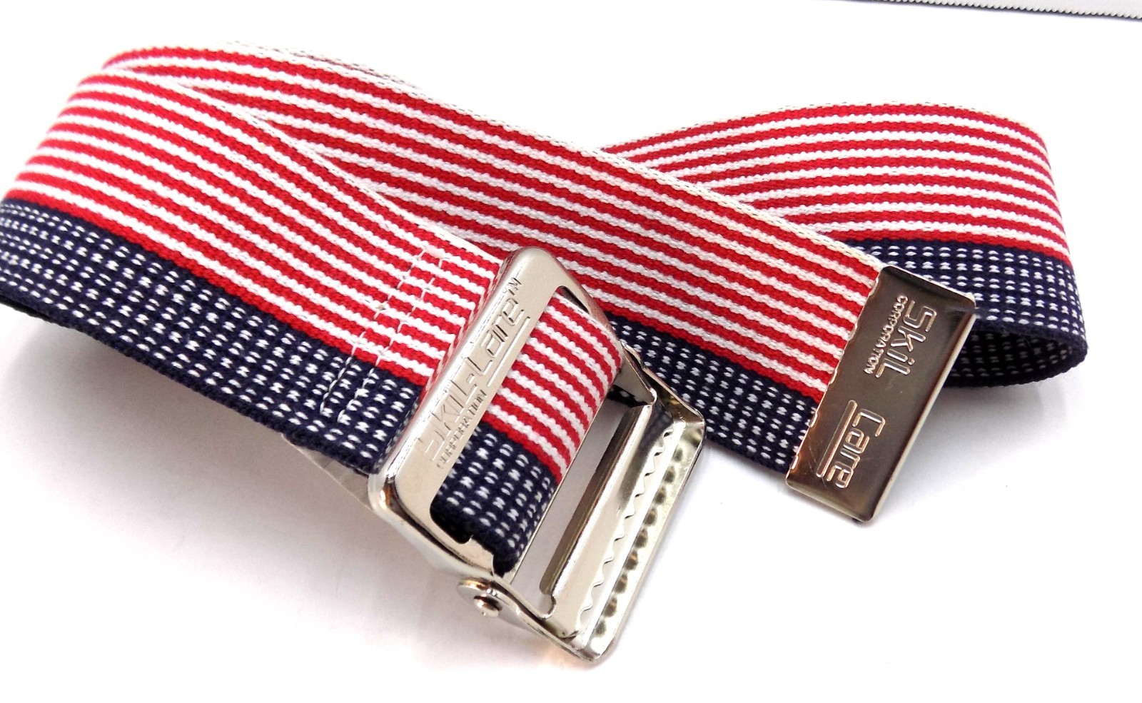 Skil Care Gait Transfer Belt 2X60 In Quick Release DELRIN Buckle Strap Patriotic