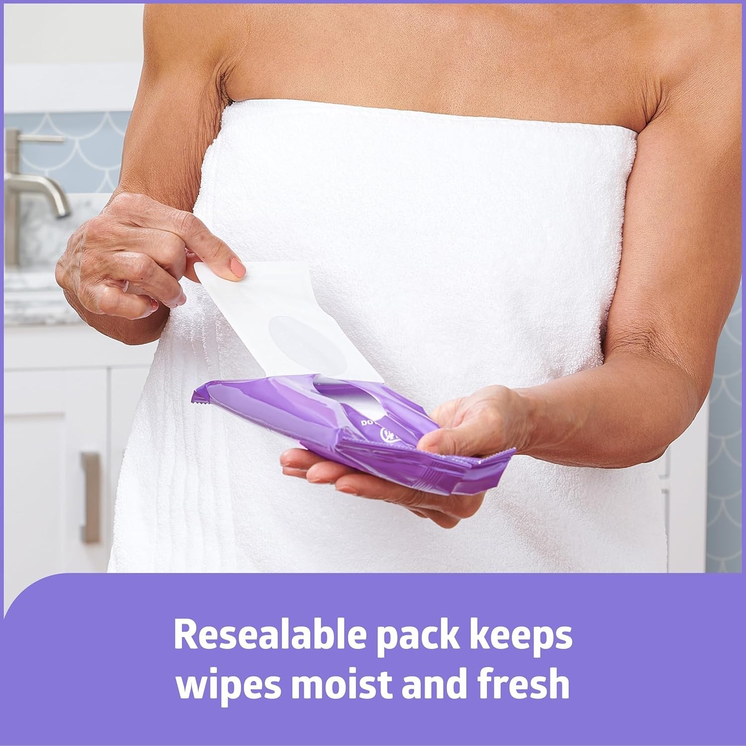 Medline ReadyBath LUXE Thick Adult Bath Wipes Scented 8x8in, 192 Wipes