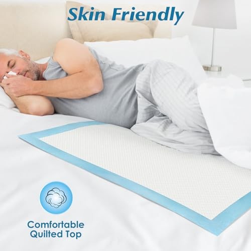 Wowflash Super Absorbency Disposable Leakproof Underpads 50 Count 30″ x 36″