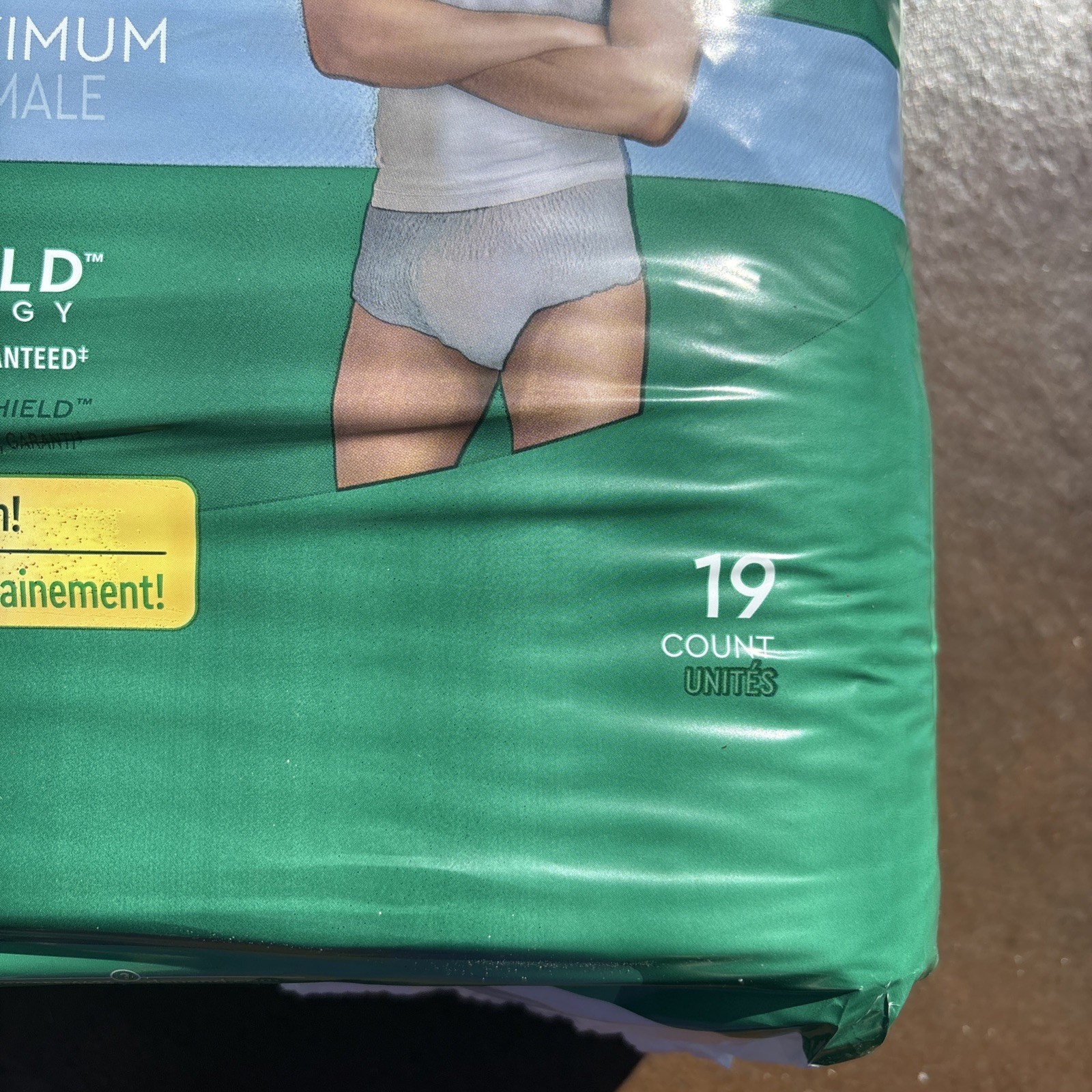 Depend Fit Flex Underwear S-M Maximum Dryshield Technology 19Ct For Men 26″-34″
