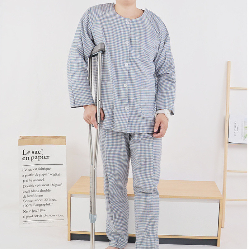 Sticky Patient Suit Hook Loop Long Sleeve for Bedridden Elderly Fractures Health