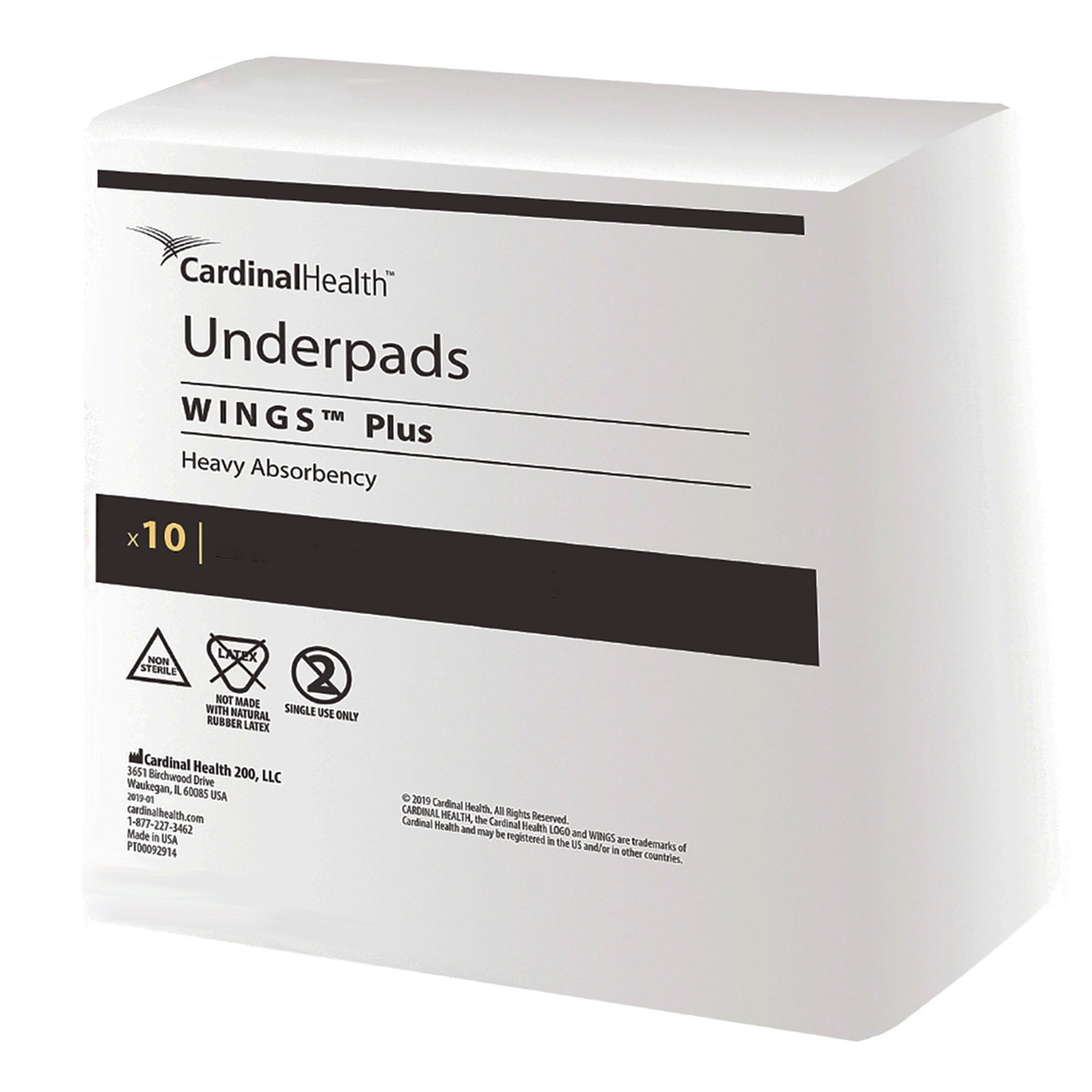 Wings Plus Underpad Heavy Absorbency 30X30″ 80 ct