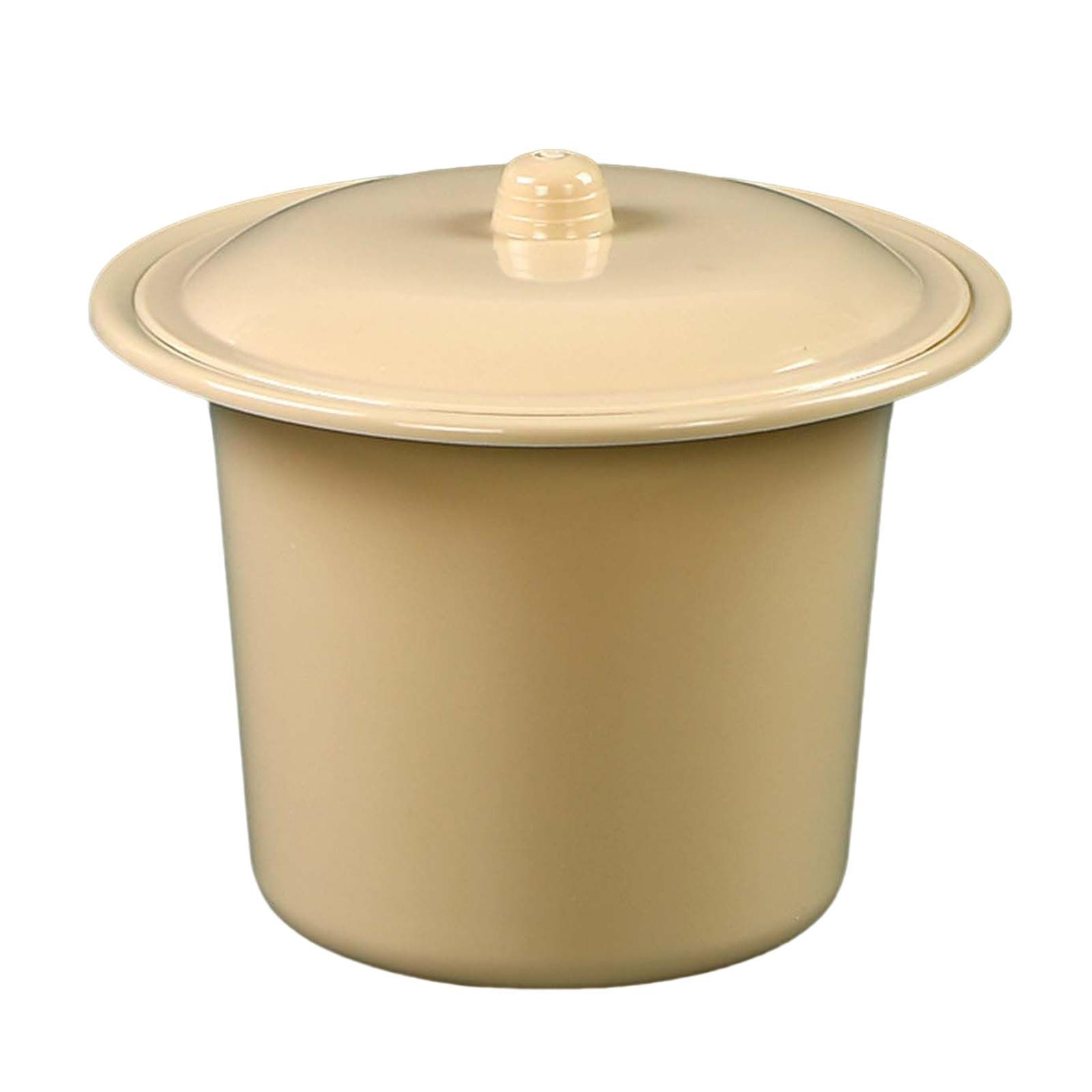 Portable Spittoon with Lid Lightweight PP Splashproof Compact Mobile Toilet