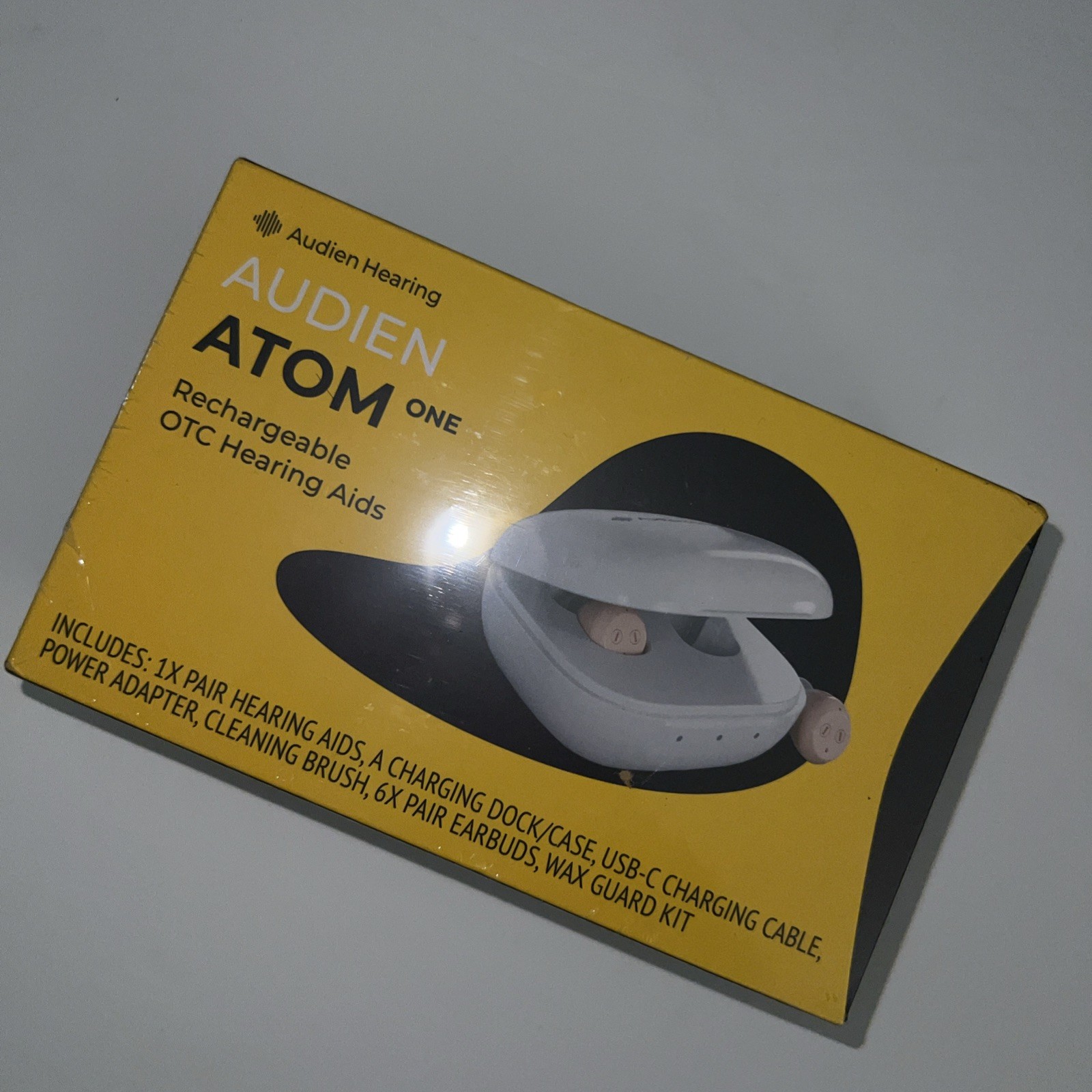 Audien Atom One Rechargeable OTC Hearing AIDS Hearing Aid