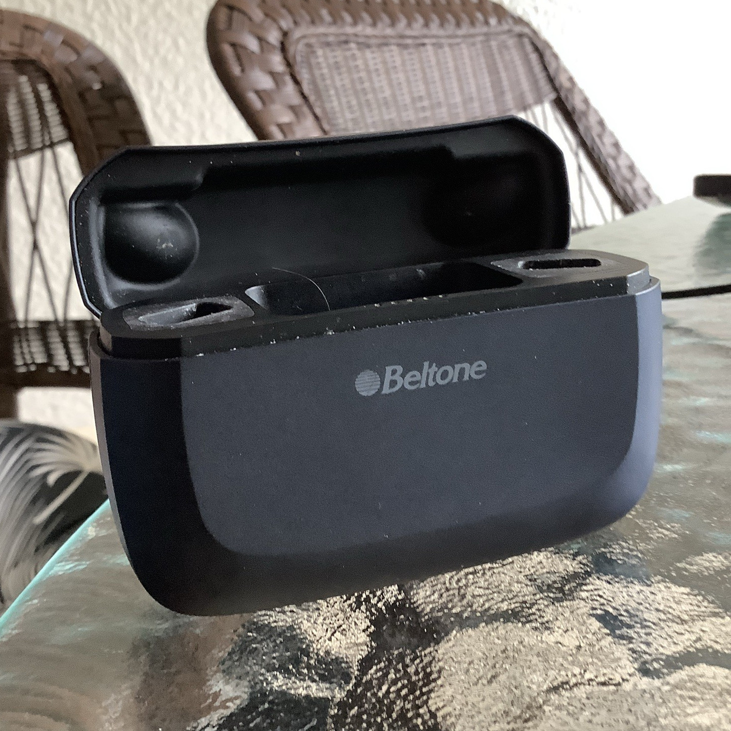 Beltone Hearing Aid Charger Case Dock for Beltone, USB Charging, Black