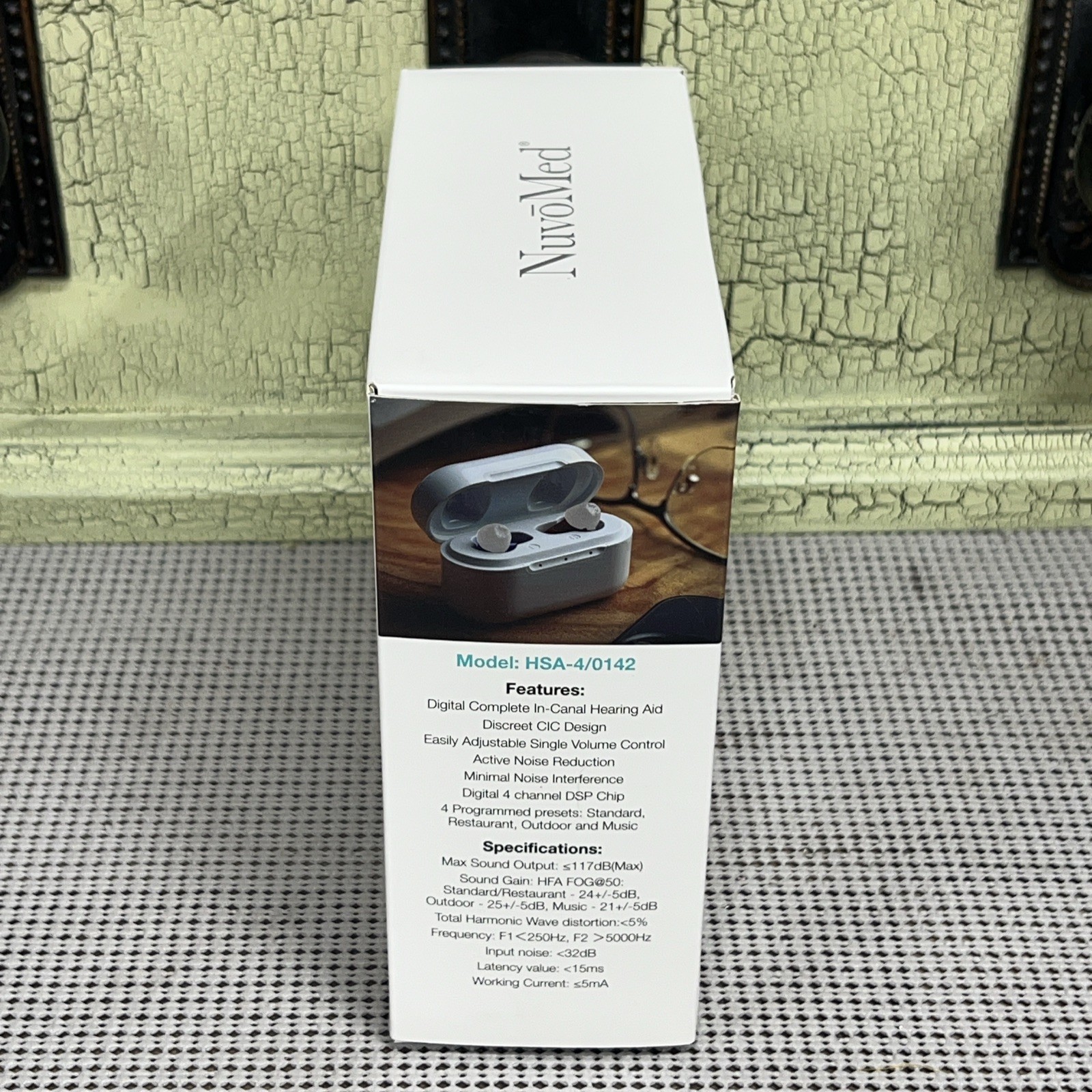 NuvoMed DigiEars Max CIC OTC Hearing Aids Rechargable 36 Hr HSA-4/0142