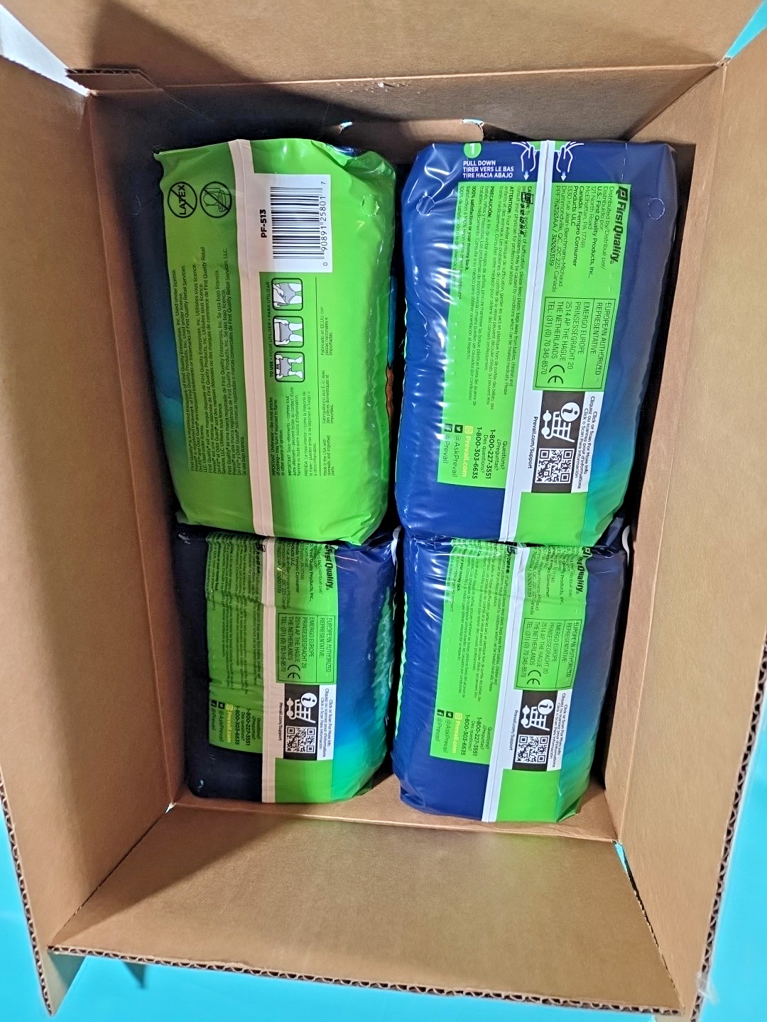 Prevail Per-Fit Adult Underwear Size Large Extra Absorbency 4 -72 Count Packages