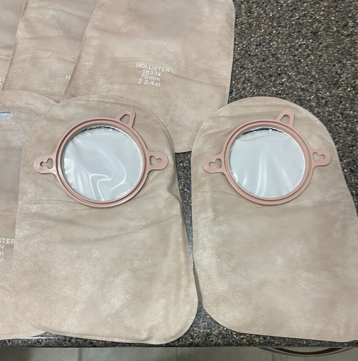 Hollister 18374 / (15 PACK) NO BOX ** 2 3/4 Closed Ostomy Pouch LARGE