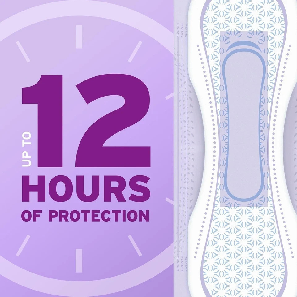 Incontinence Pads 7 Drop Ultra Absorbency Long Length 78 Count