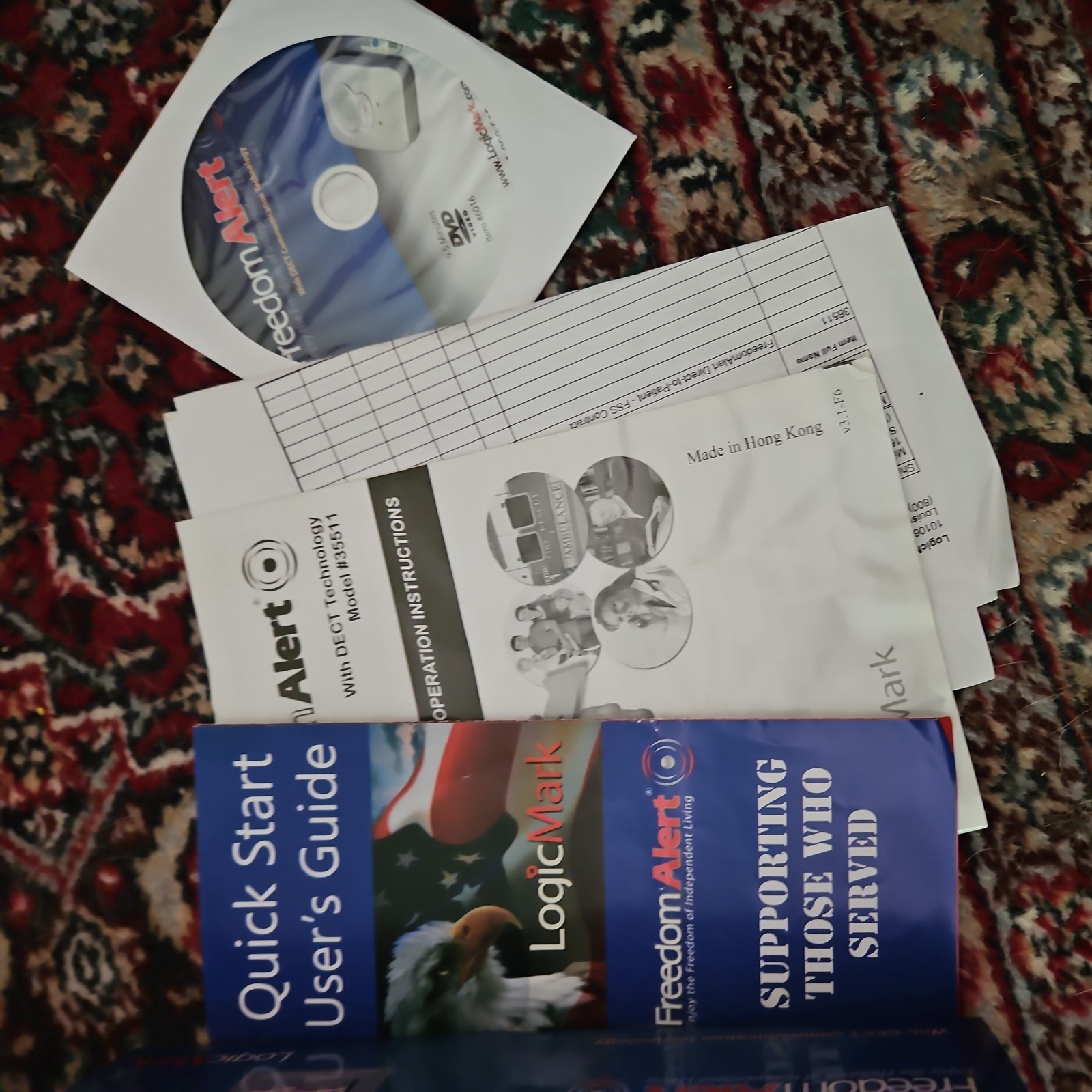LogicMark Freedom Alert Fall w/ DECT Emergency Communicator ~ Model 35511 – NEW