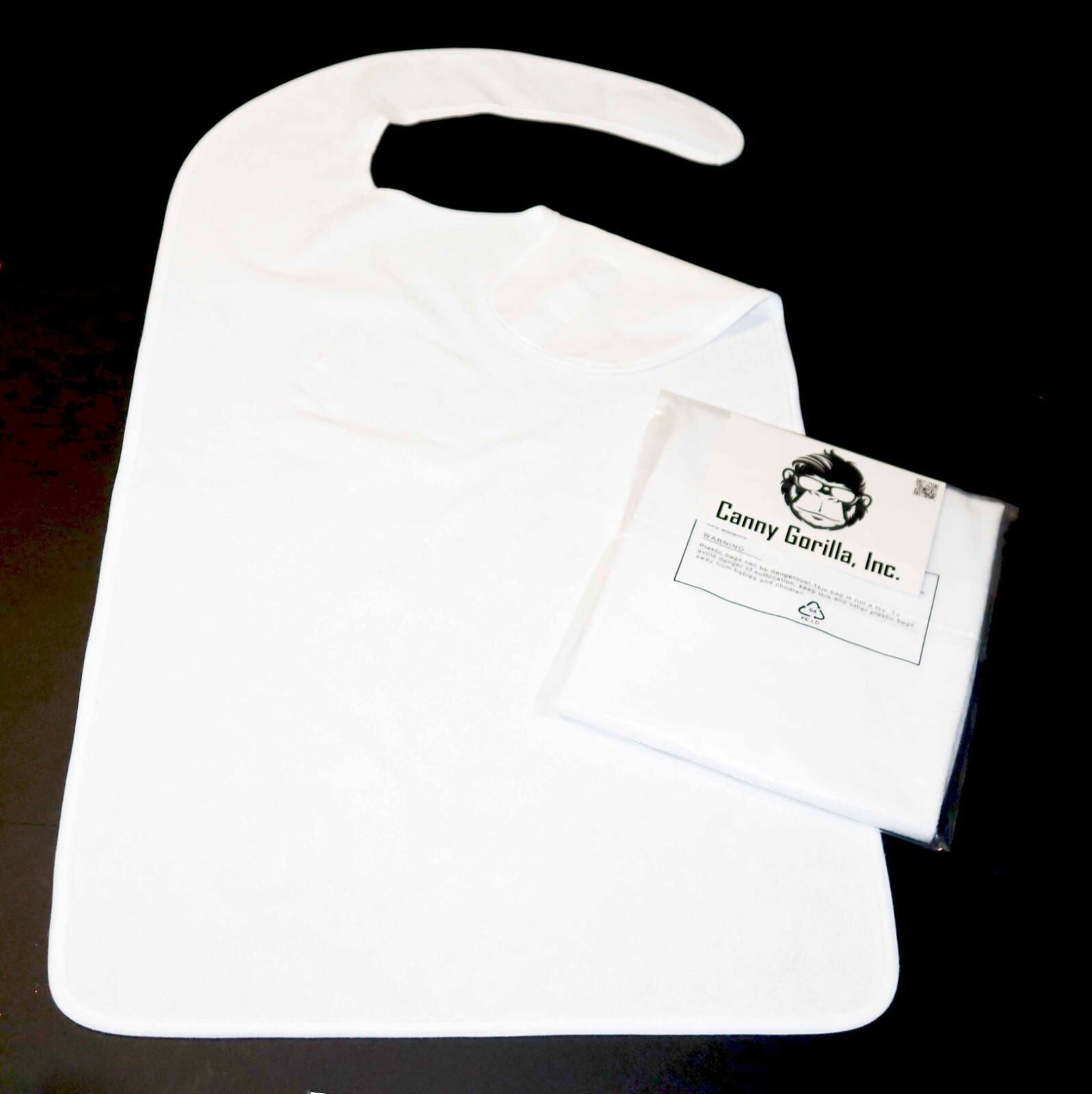 Adult Bibs Set of 3 Premium Quality Terry Cloth Reusable & Washable EZ On/Off