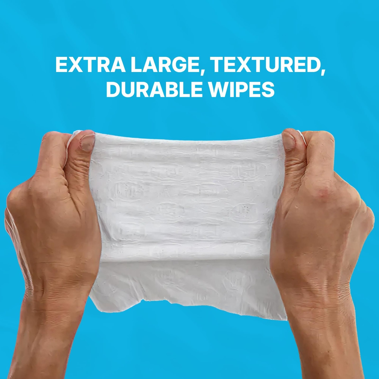 Sensitive Whole Body Cleansing Wipes, 99.9% Purified Water, XL Textured, Fragran