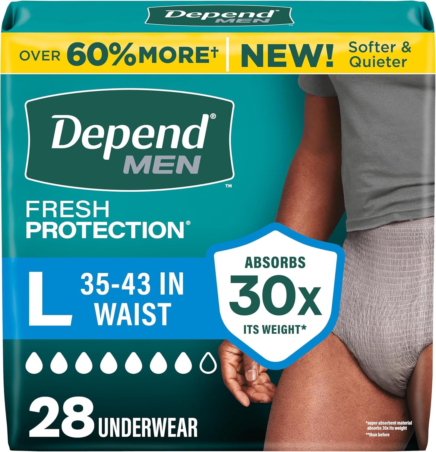Fresh Protection Adult Diapers Incontinence Underwear for Men Disposable Maximum