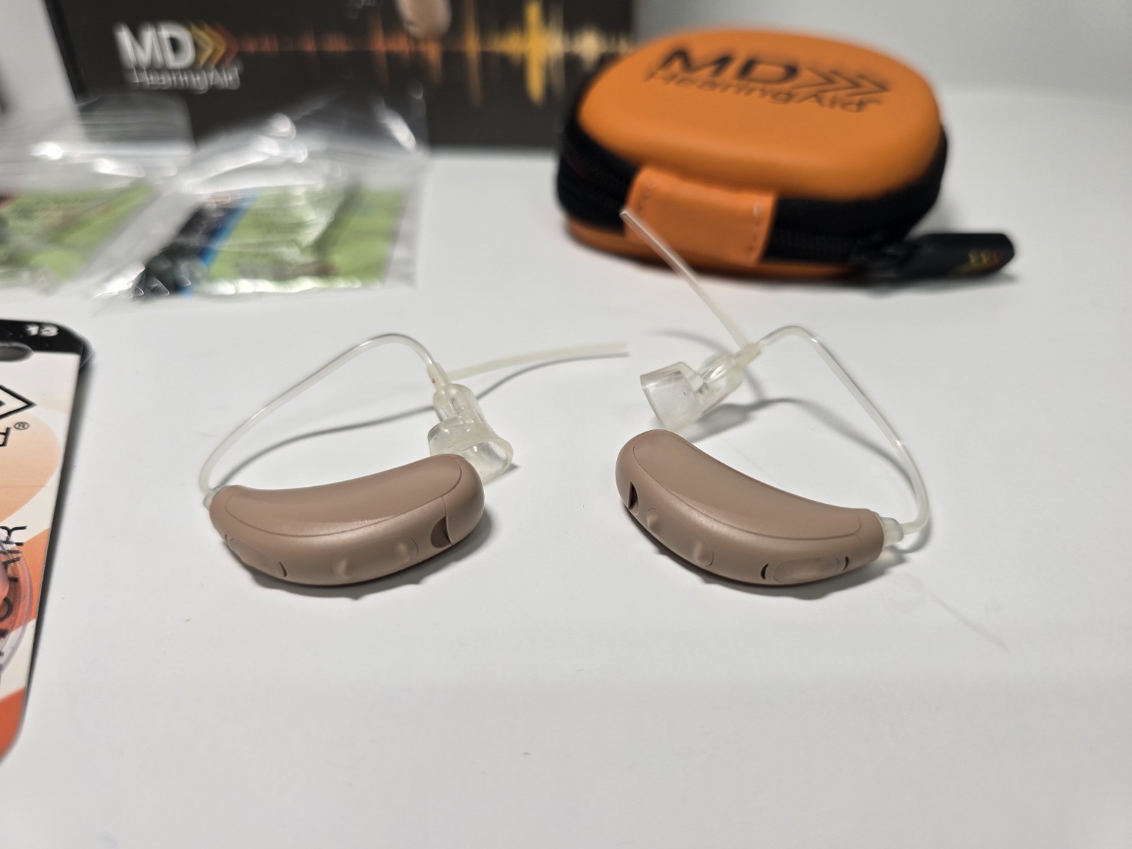 MD Hearing Aid Control Left & Right With Remote Battery Powered Replacement