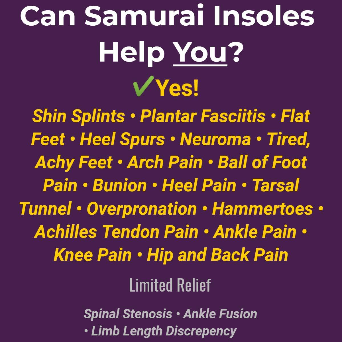 Super Padded Orthotics for Flat Feet by Sumos- Perfect for Work Boots, Roomy Sne