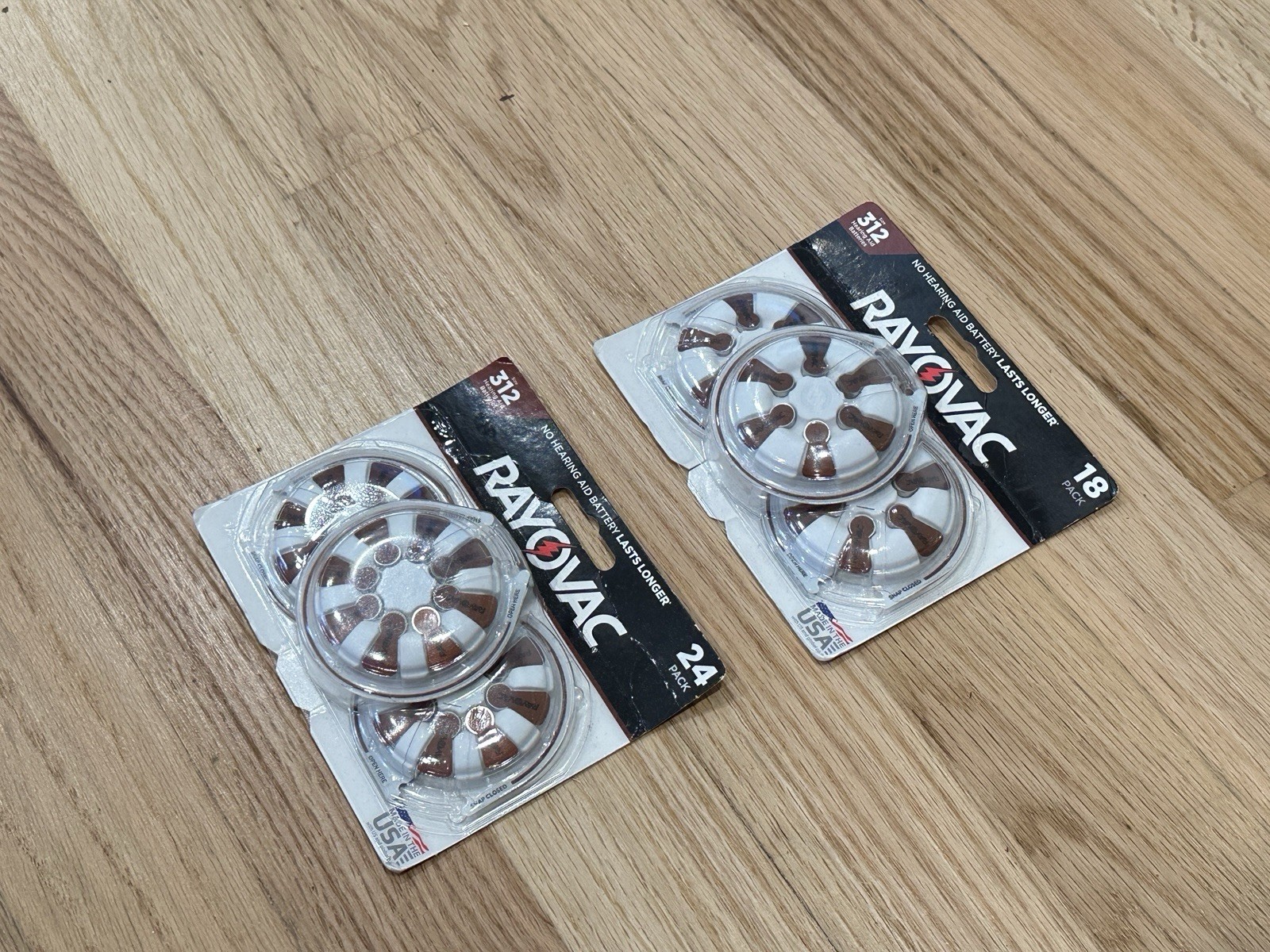 Rayovac 312 Hearing Aid (2) Packs 42 Total Batteries EXP 2024