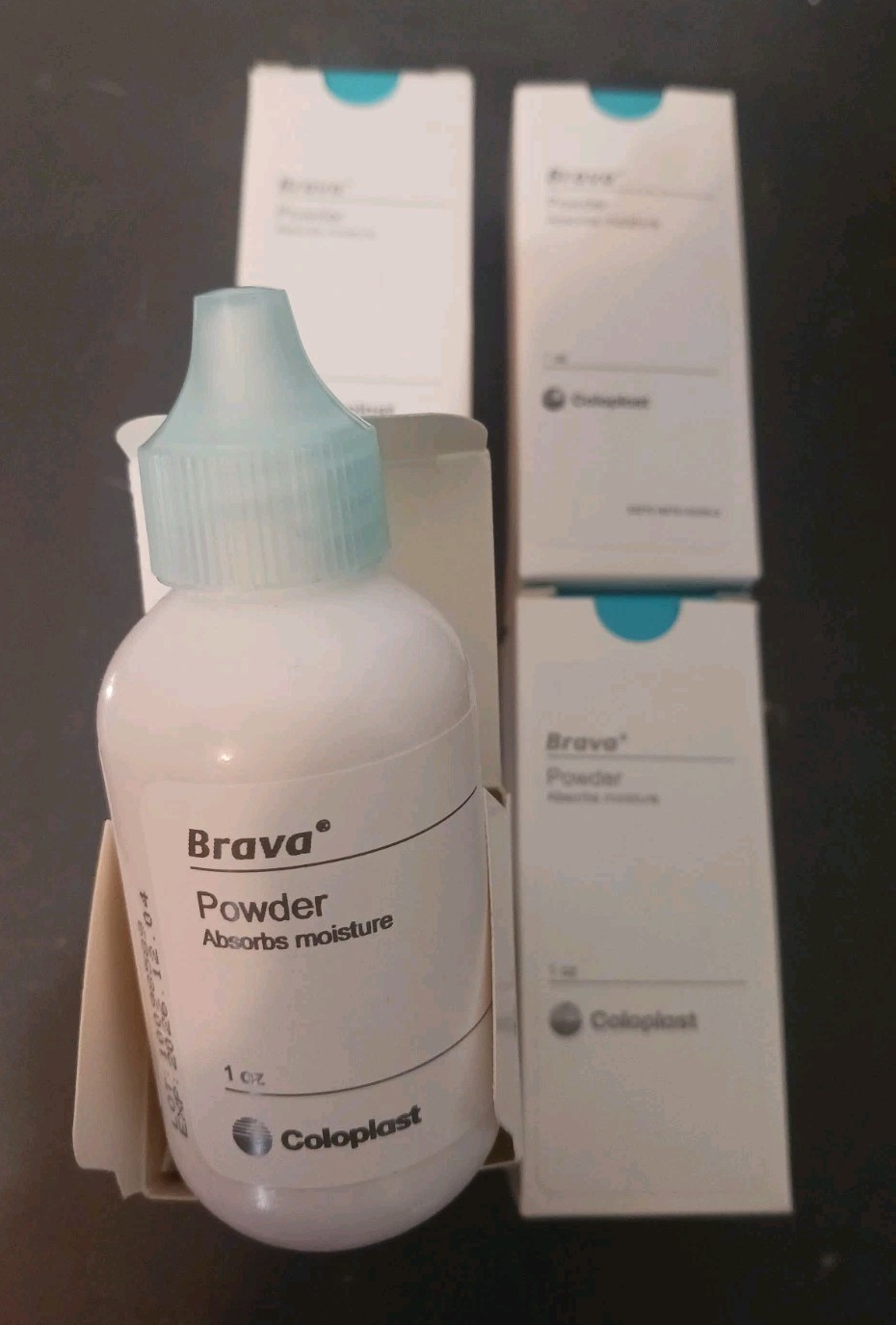 4 Coloplast 19075 Brava Ostomy Absorbing Powder 1oz Each