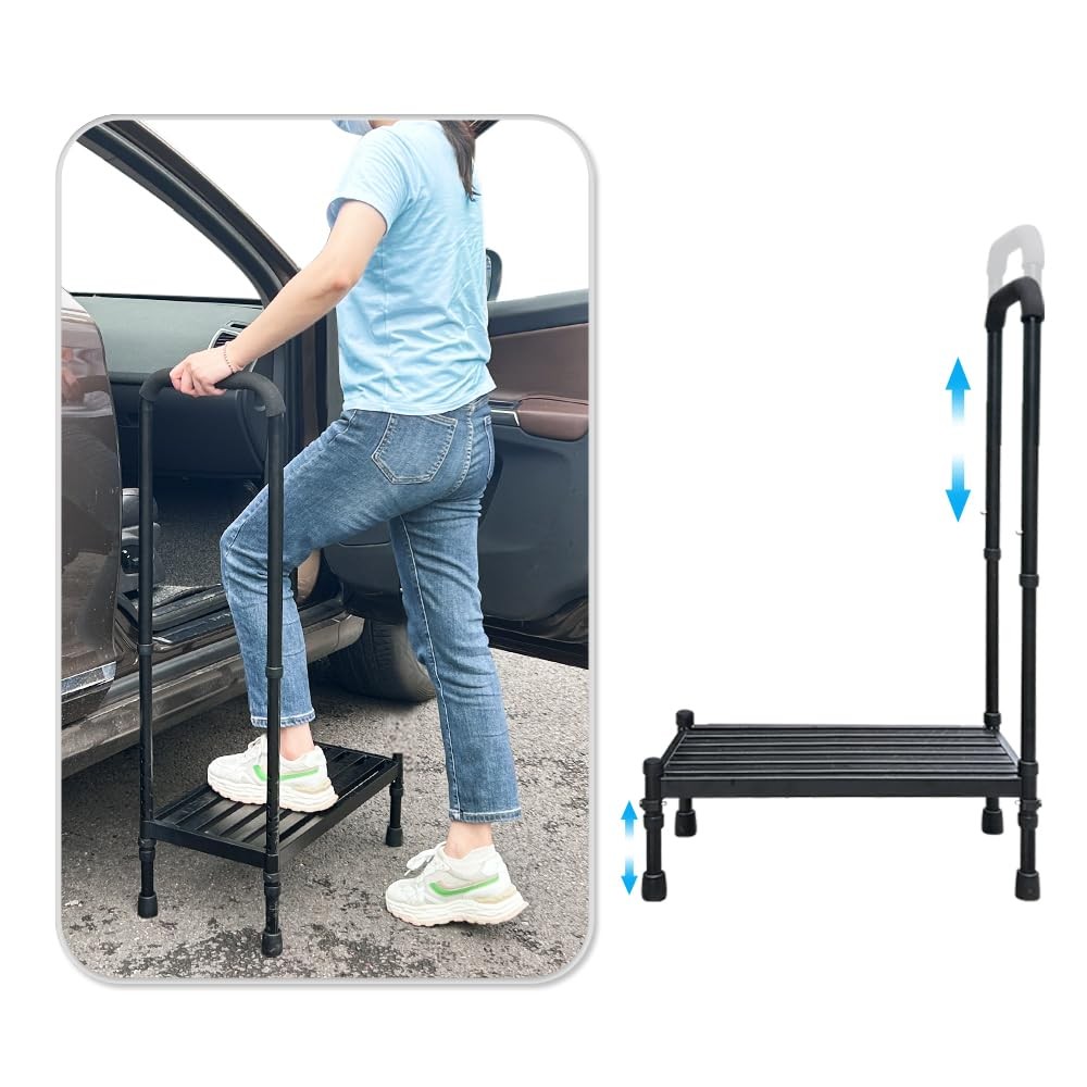 Medical Step Stool with Handle SUV Car Elderly Handicap Steps for RV Mobile H…