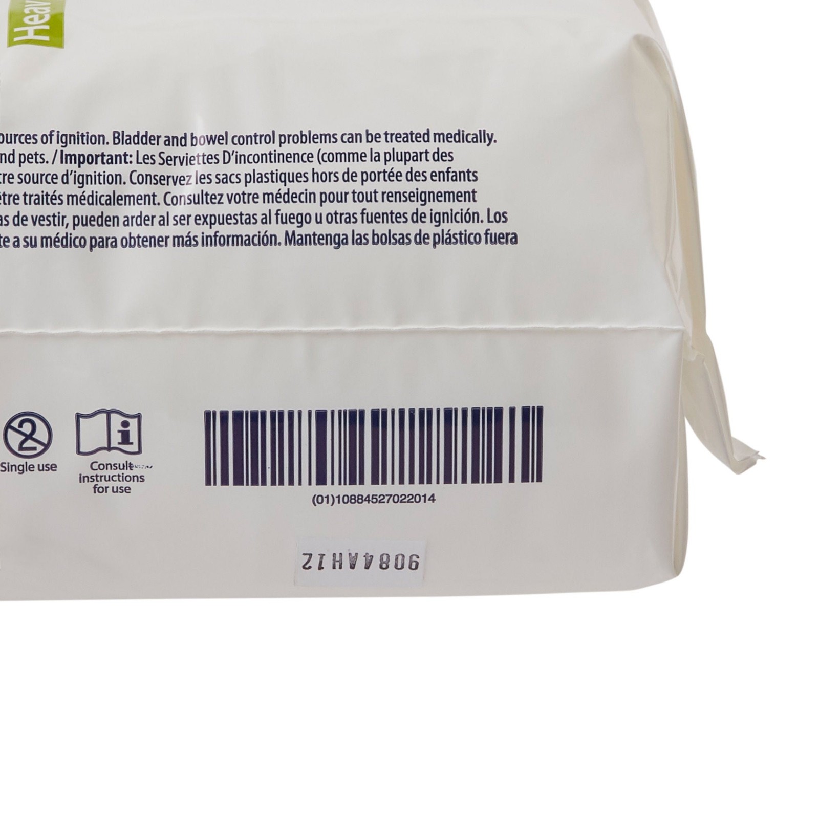 Sure Care Unisex Incontinent Pad Contoured 4 x 12.5″ 1140A Night-time 16 Ct