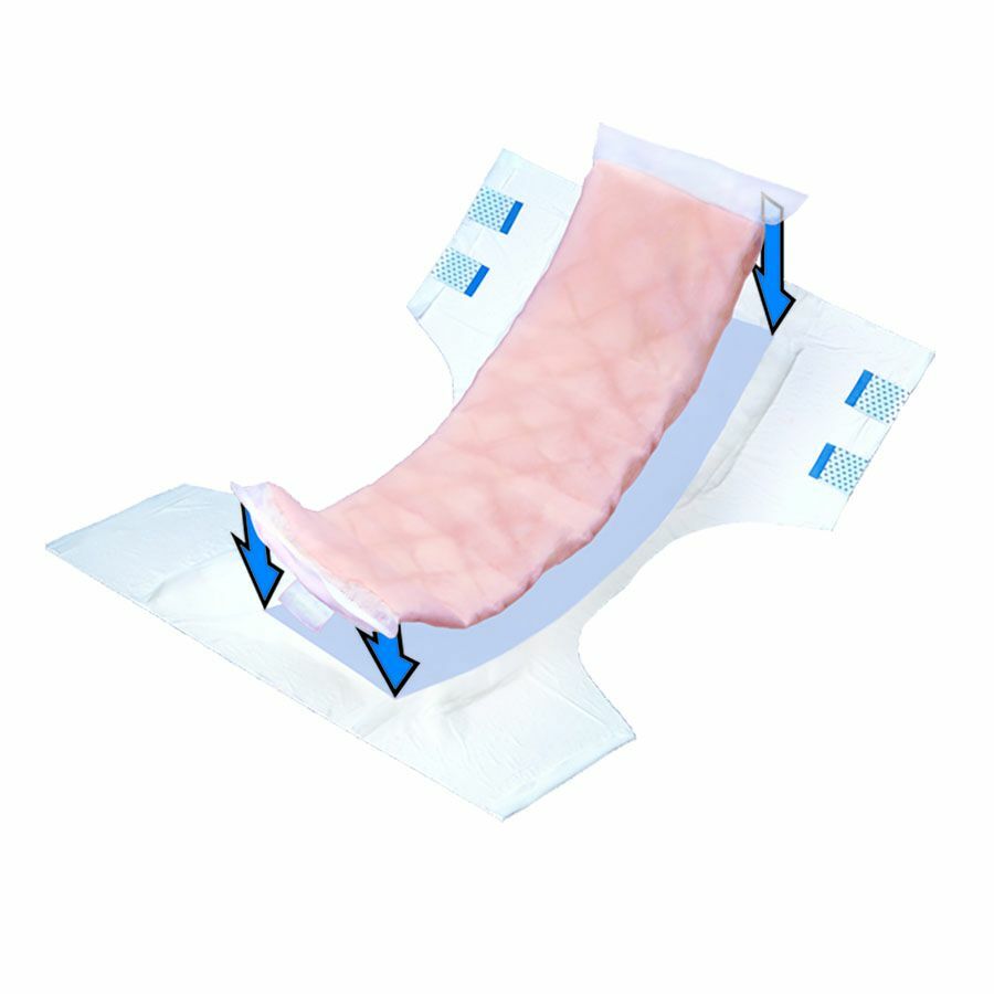 Topliner Incontinence Booster Pad, 13.25” L, Bag of 25 10 PACK