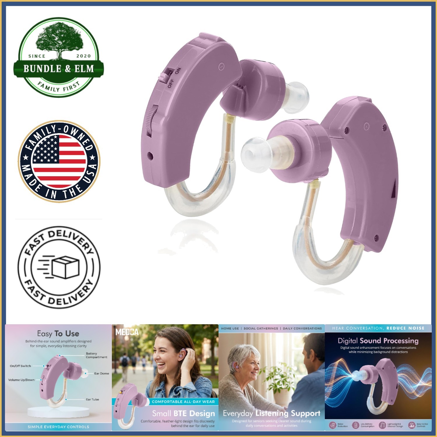 High-Quality Hearing Amplifiers for Versatile Use in Daily and Outdoor Settings