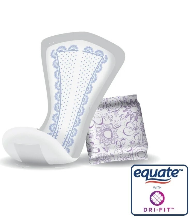 Equate Overnight Contoured Pads, Extra Protection with Ultimate Absorbency