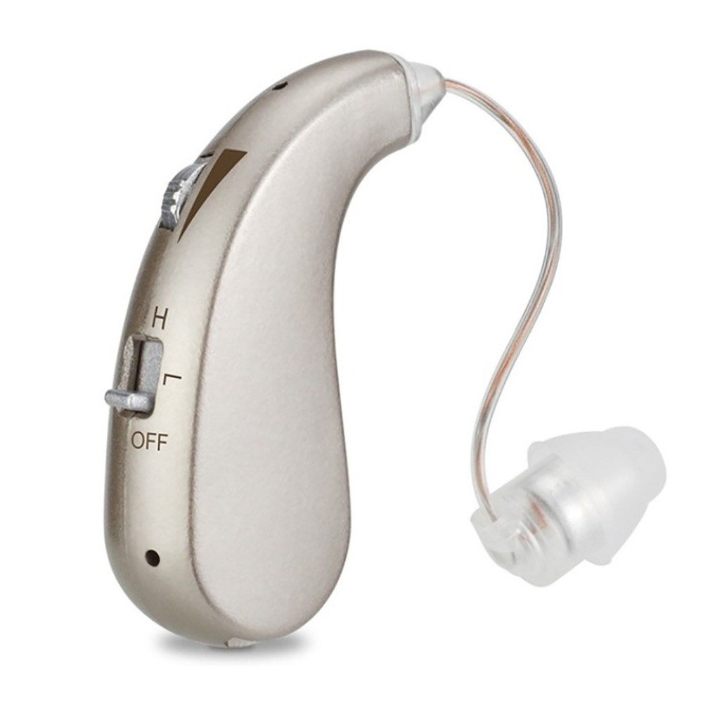 Hearing Amplifiers Pair Rechargeable with Charging Box 400H Long Lasting Seniors
