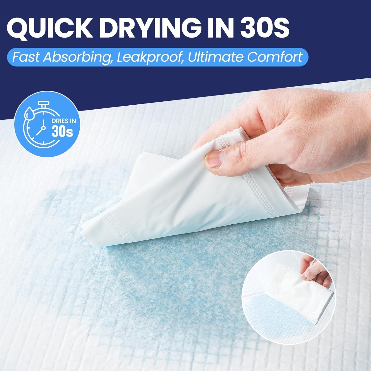 Extra Large 30 X 36 in Disposable Bed Pads Adults Incontinence Underpads