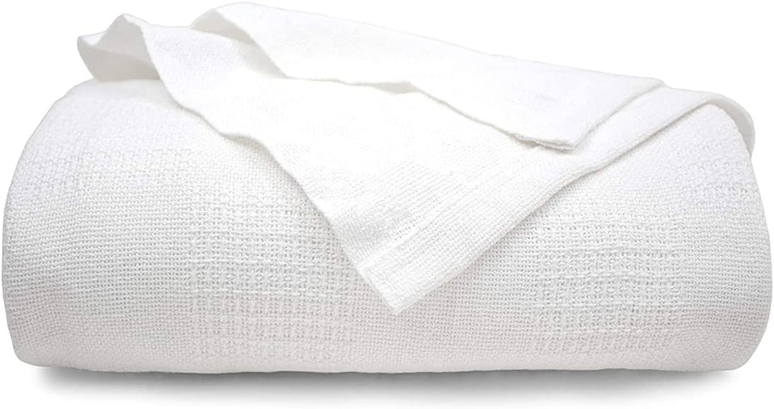 TL Care Health 100% Cotton Twin XL Blanket 66″ X 90″ – Soft, Lightweight and Bre