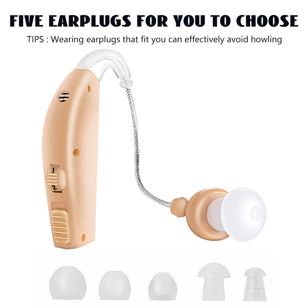 Rechargeable Hearing Aid Severe Loss Sound Amplifier for Seniors Elderly Deaf US