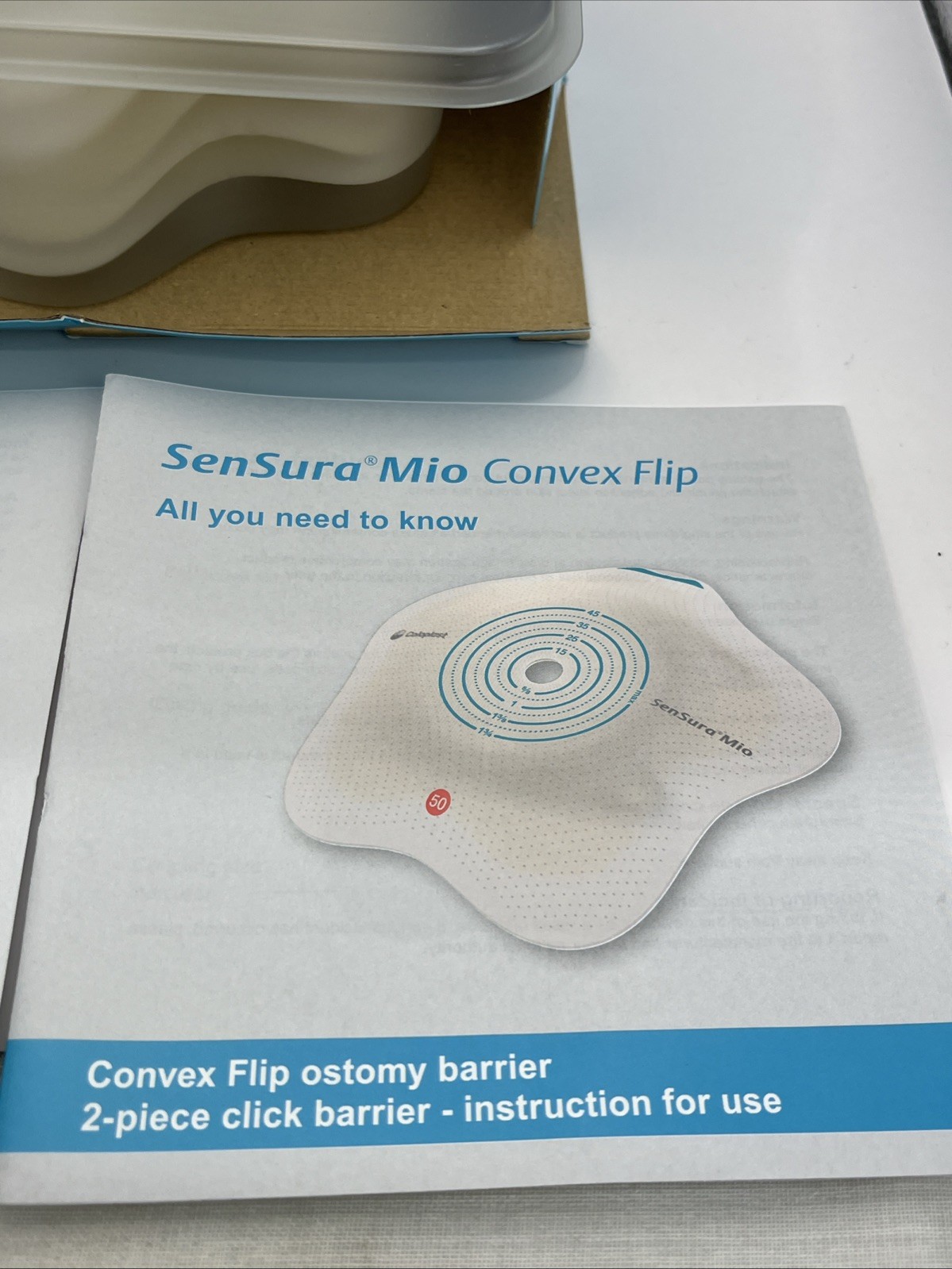 COLOPLAST 1 BX/5 EA 18524 Sensura Mio Click Convex Flip 2-Piece Barrier 2 3/8”