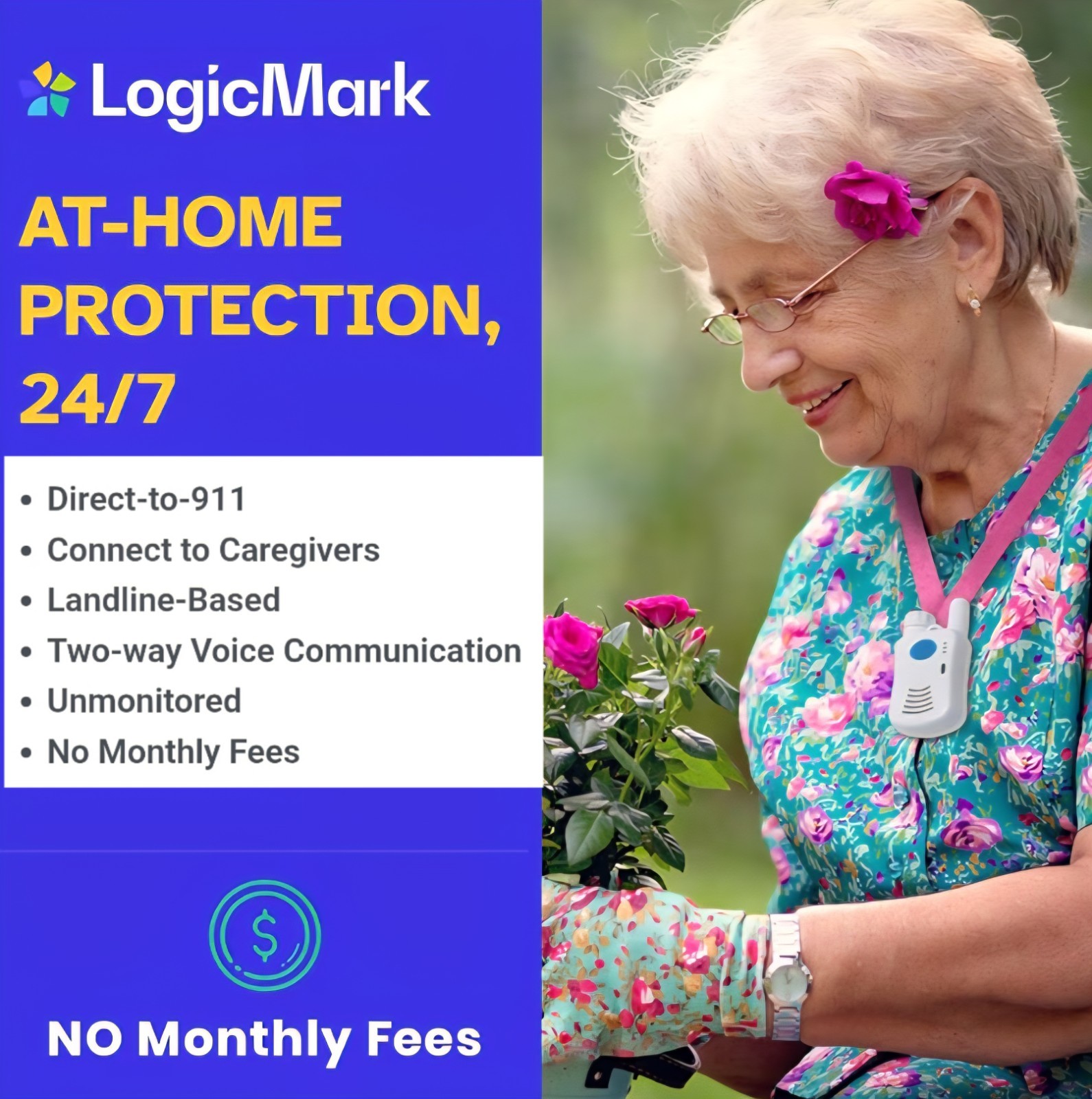 A New LogicMark Freedom Alert Personal 2-Way Voice Emergency Response System