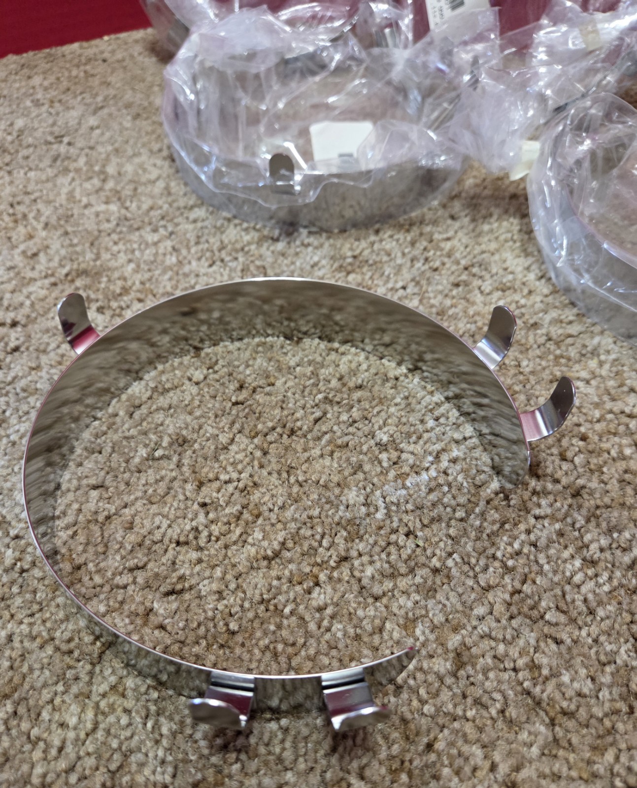 Plate Food Guard Stainless Steel Clip-On Spill Prevention Scooping Food Set of 6