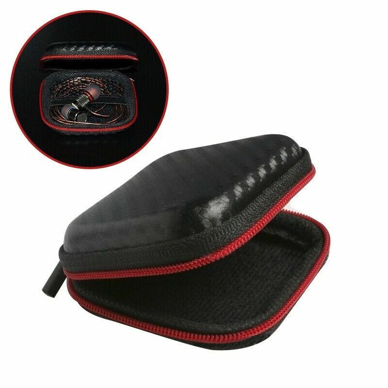 1X Storage Case Bag Box Zipper for Hearing Aids Earbuds hands free USA